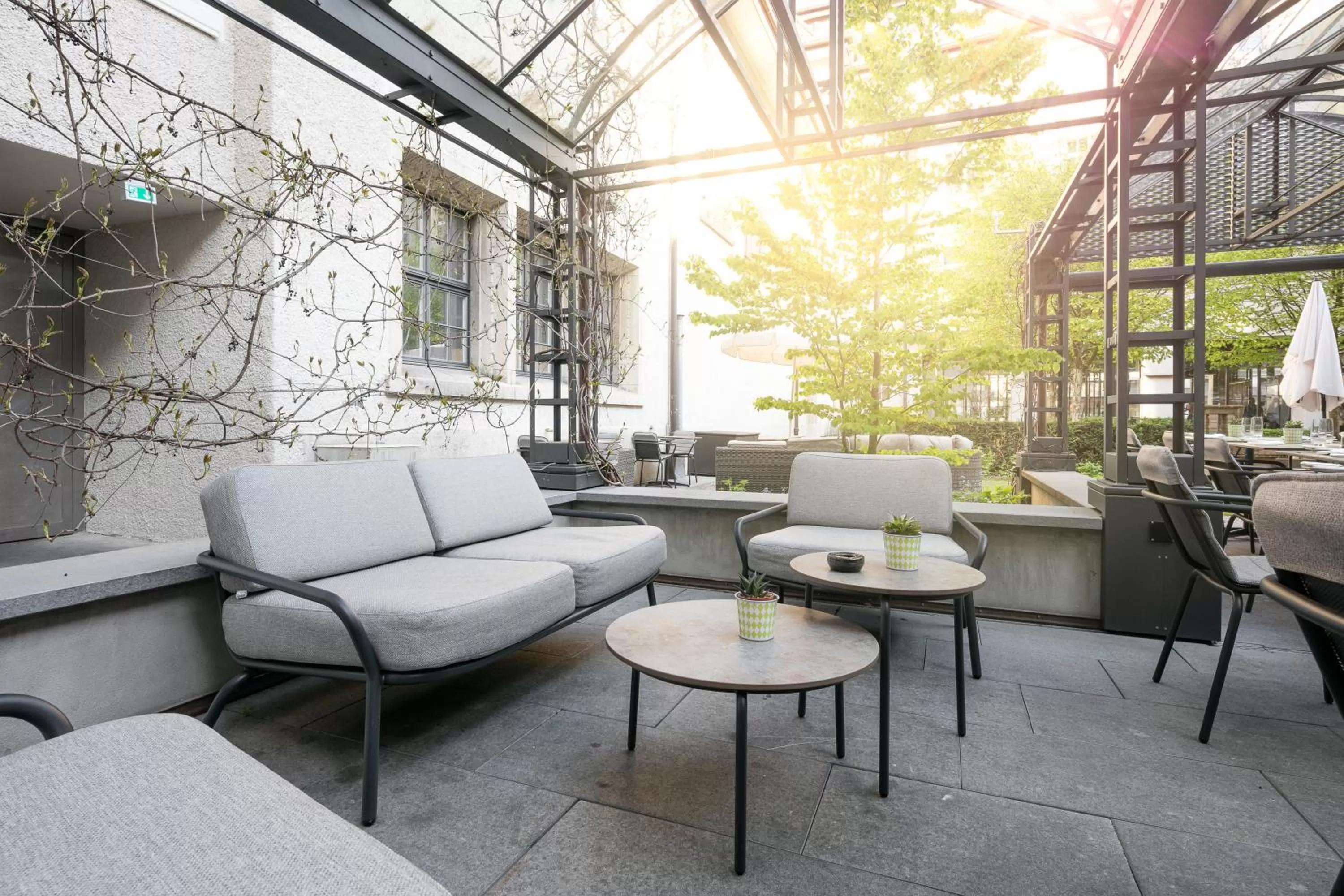 Patio in Hotel Glockenhof Zürich
