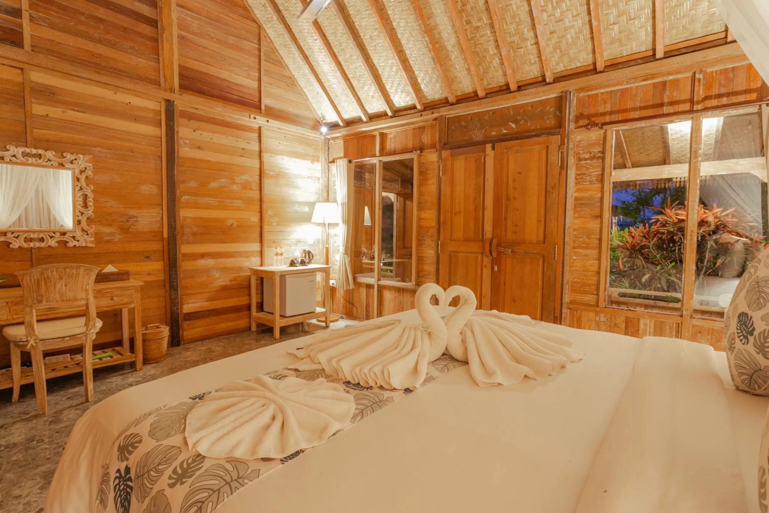 Bed in Nauna Villa Ubud