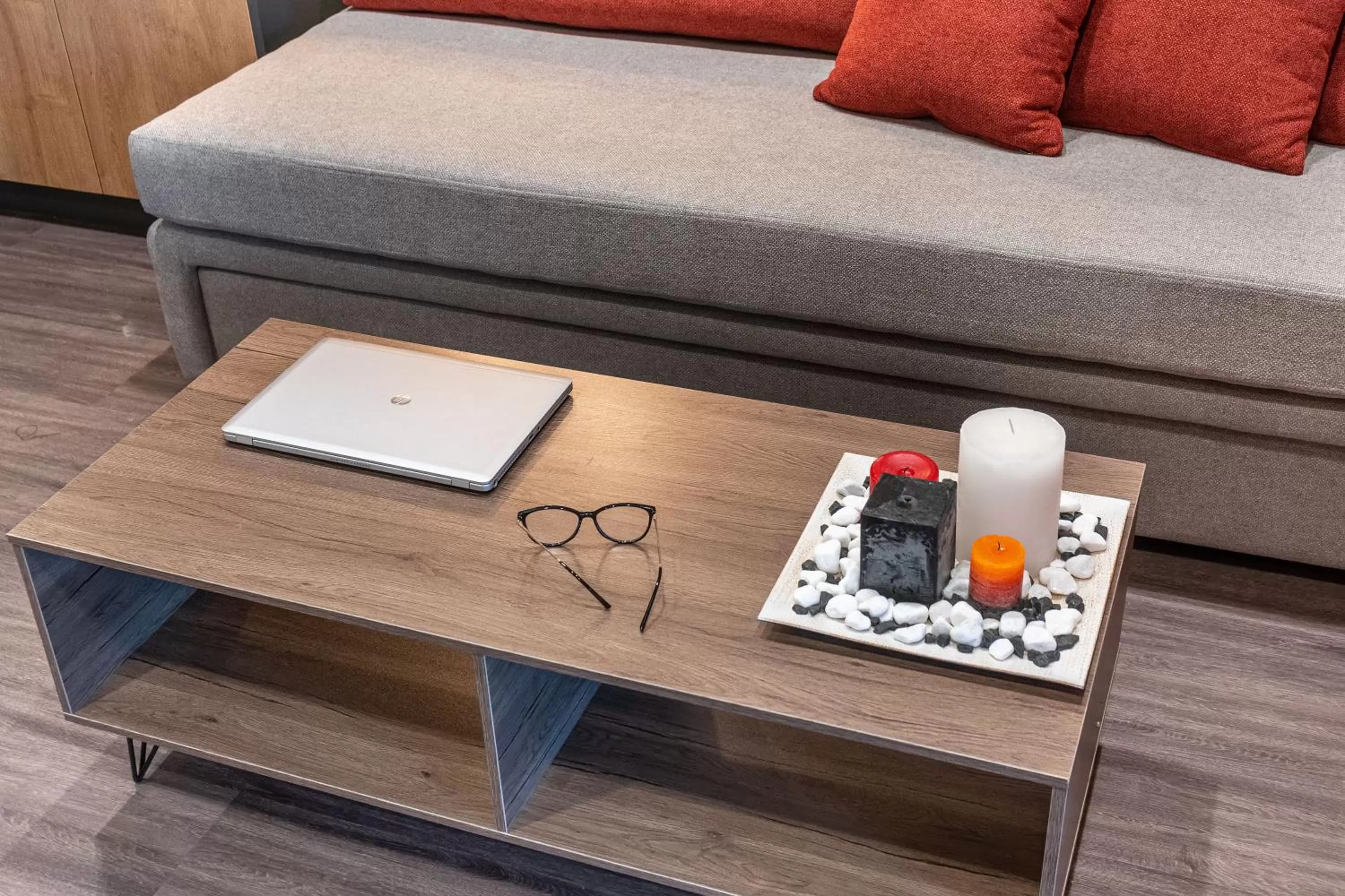 Living room in Exarchia House Project