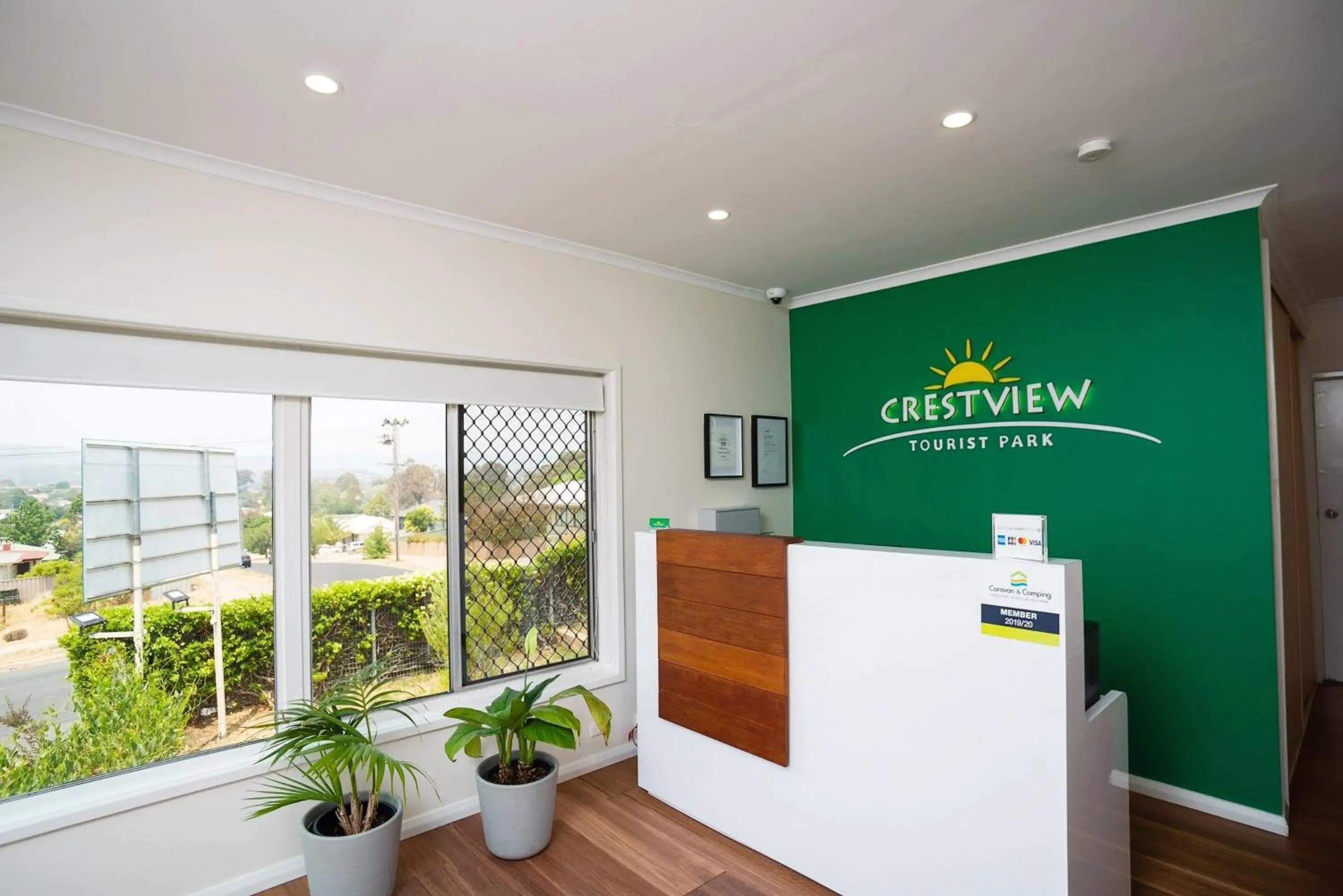 Lobby or reception in Crestview Tourist Park