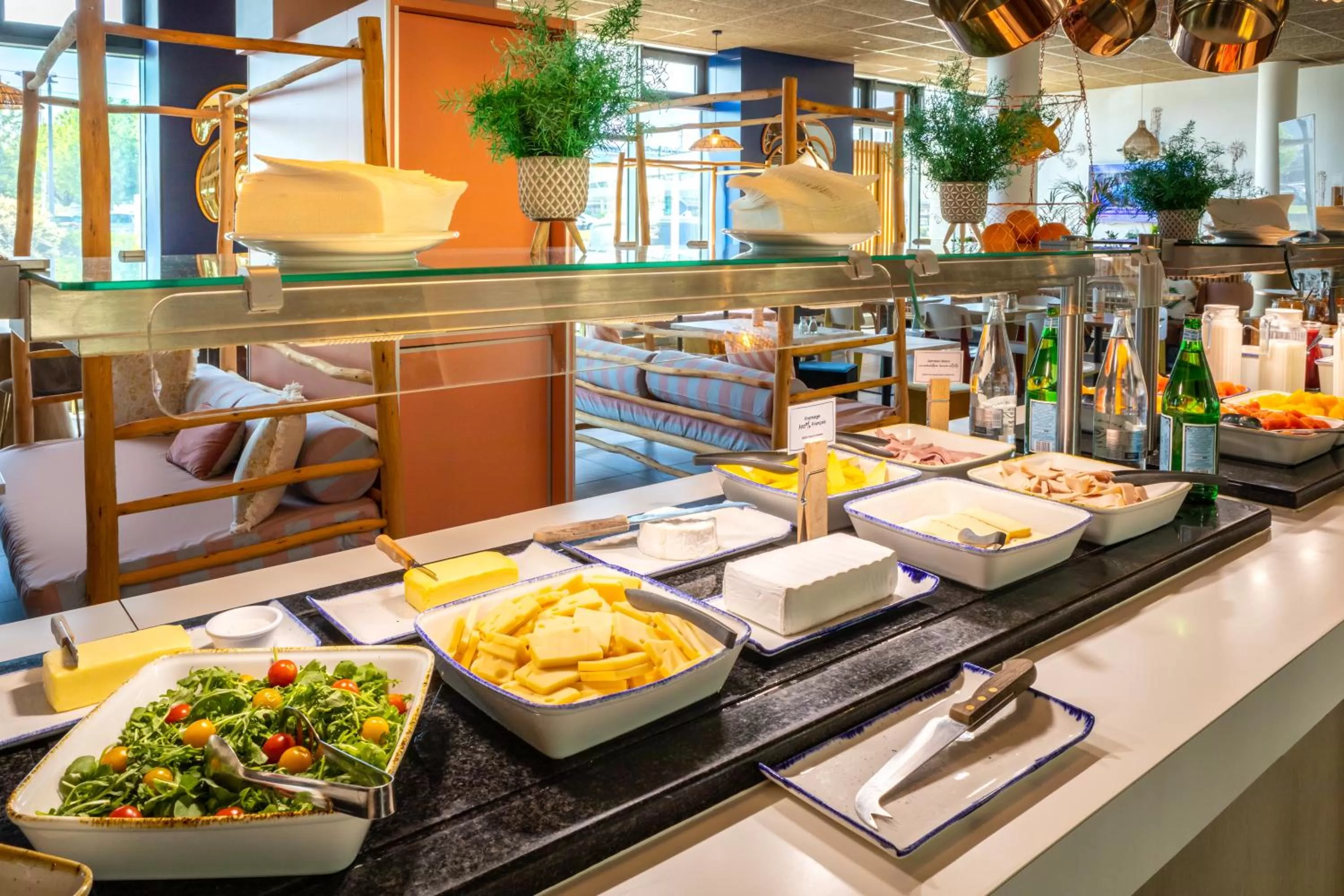 Buffet breakfast in ibis Paris Coeur d'Orly Airport