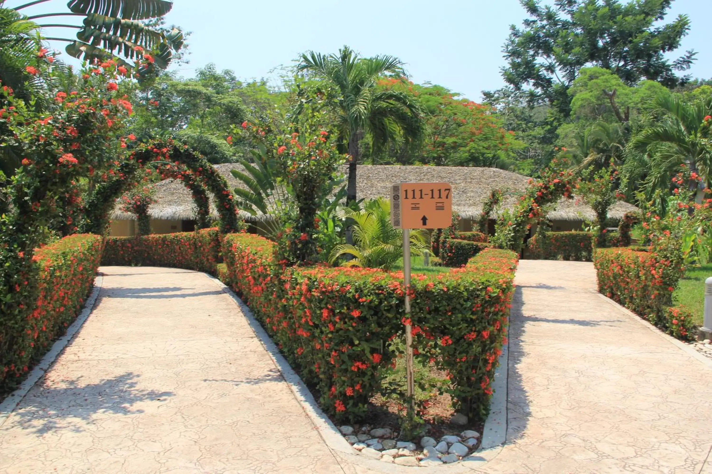 Garden view in Hotel Villa Mercedes Palenque