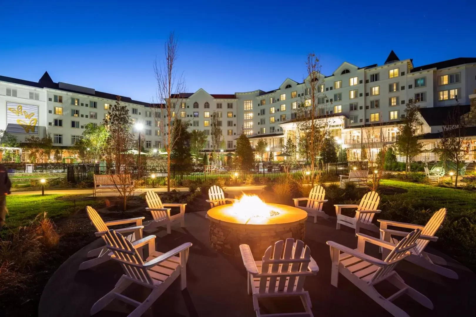 Patio in Dollywood's DreamMore Resort and Spa