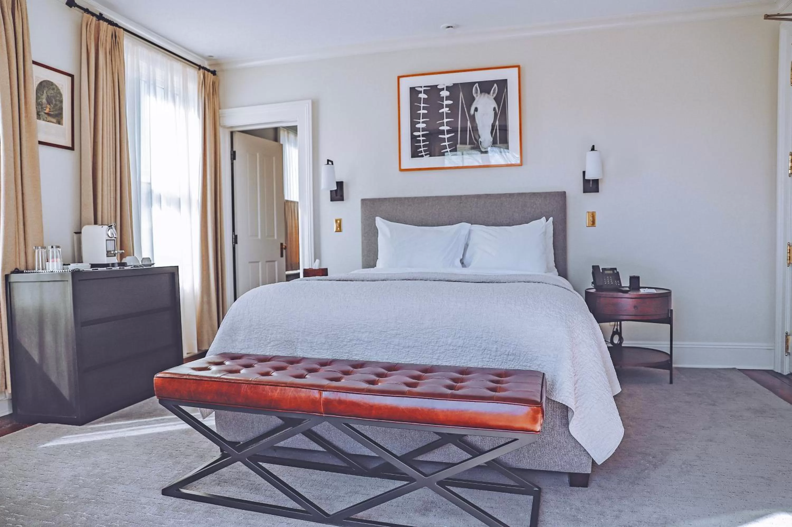 Bed in Hotel Fauchere