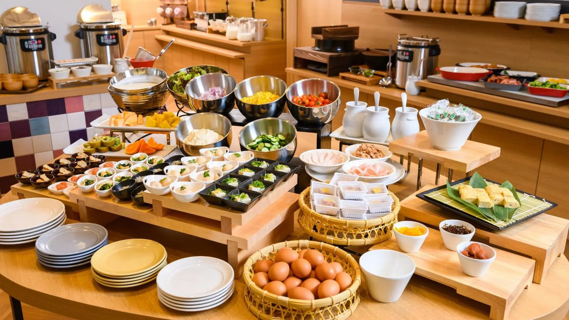 Buffet breakfast, Breakfast in Hotel Sobial Namba Daikokucho