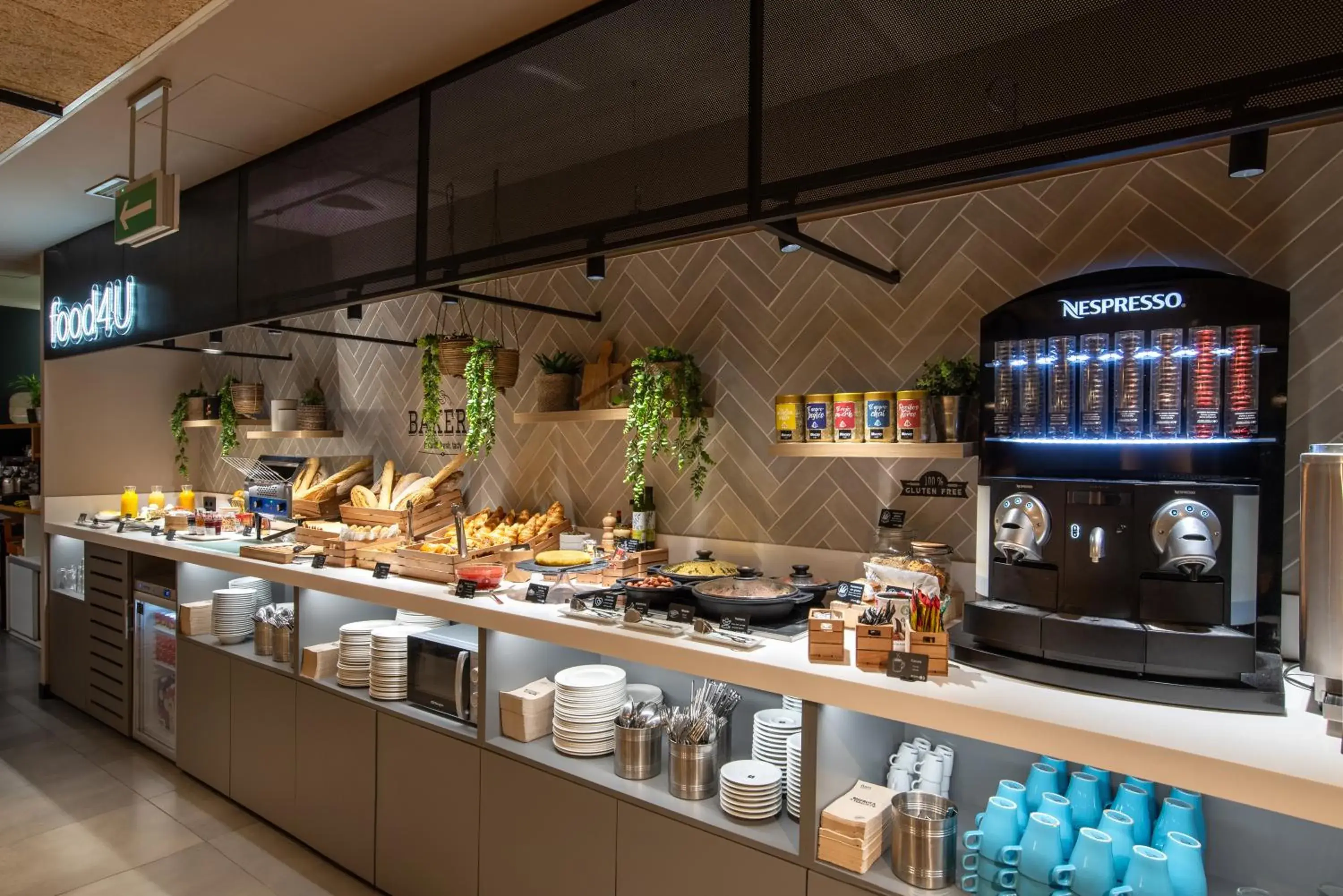 Buffet breakfast in Hotel Bed4U Pamplona Buffet breakfast in Hotel Bed4U Pamplona