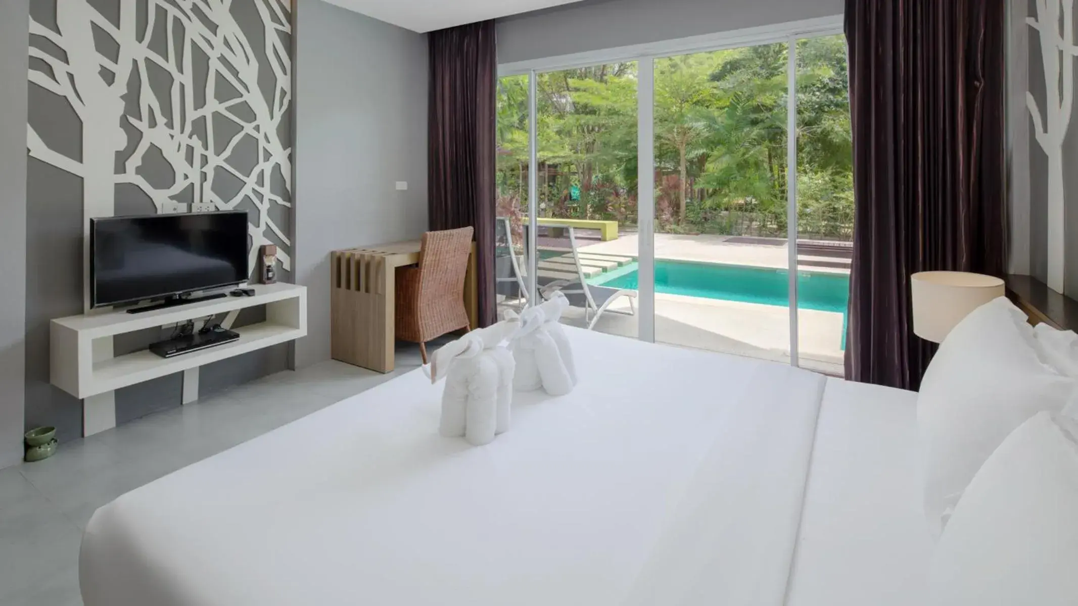 TV and multimedia, Pool View in Panalee Koh Samui Resort - SHA Plus