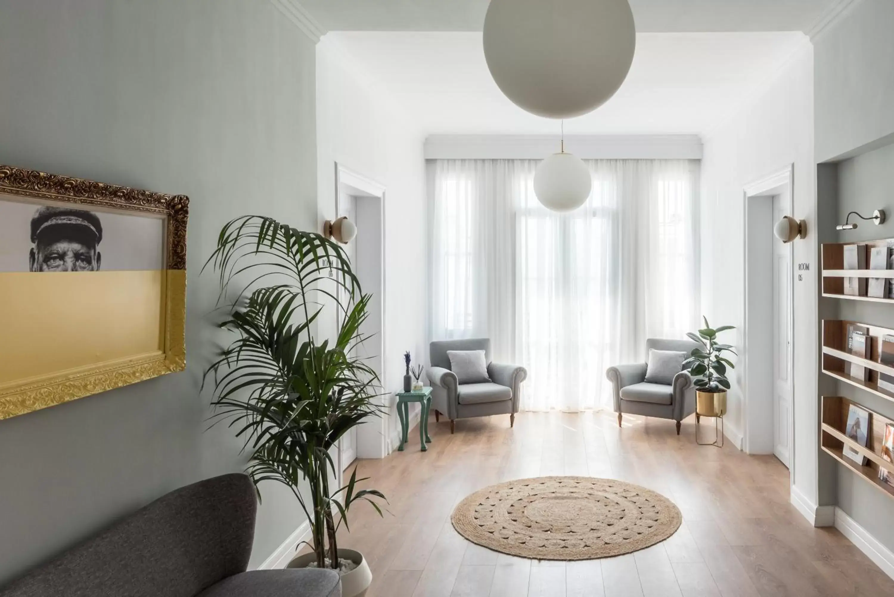 Living room, Lobby/Reception in The Anthemion House