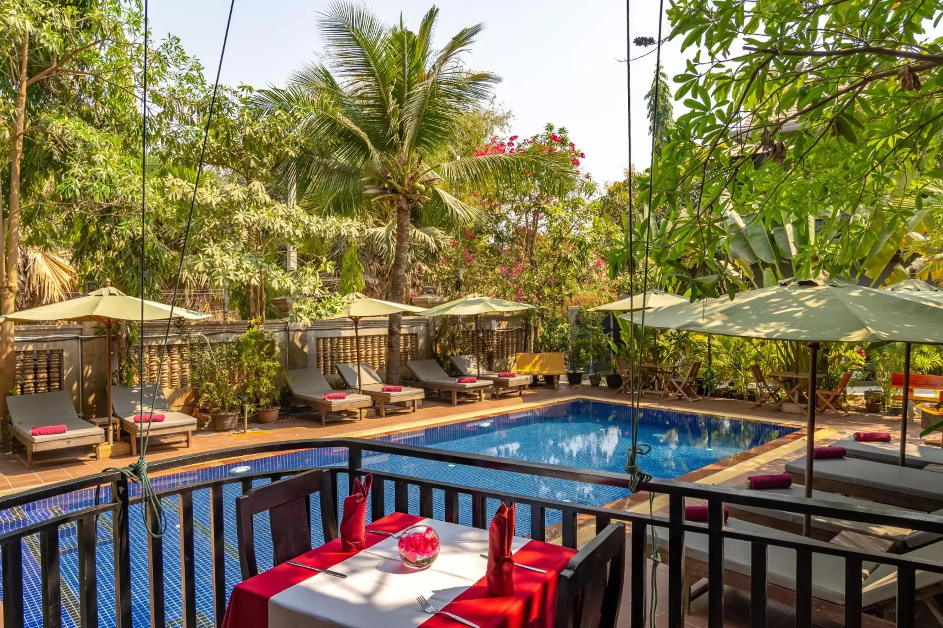 Restaurant/places to eat, Pool View in Reveal Angkor Hotel