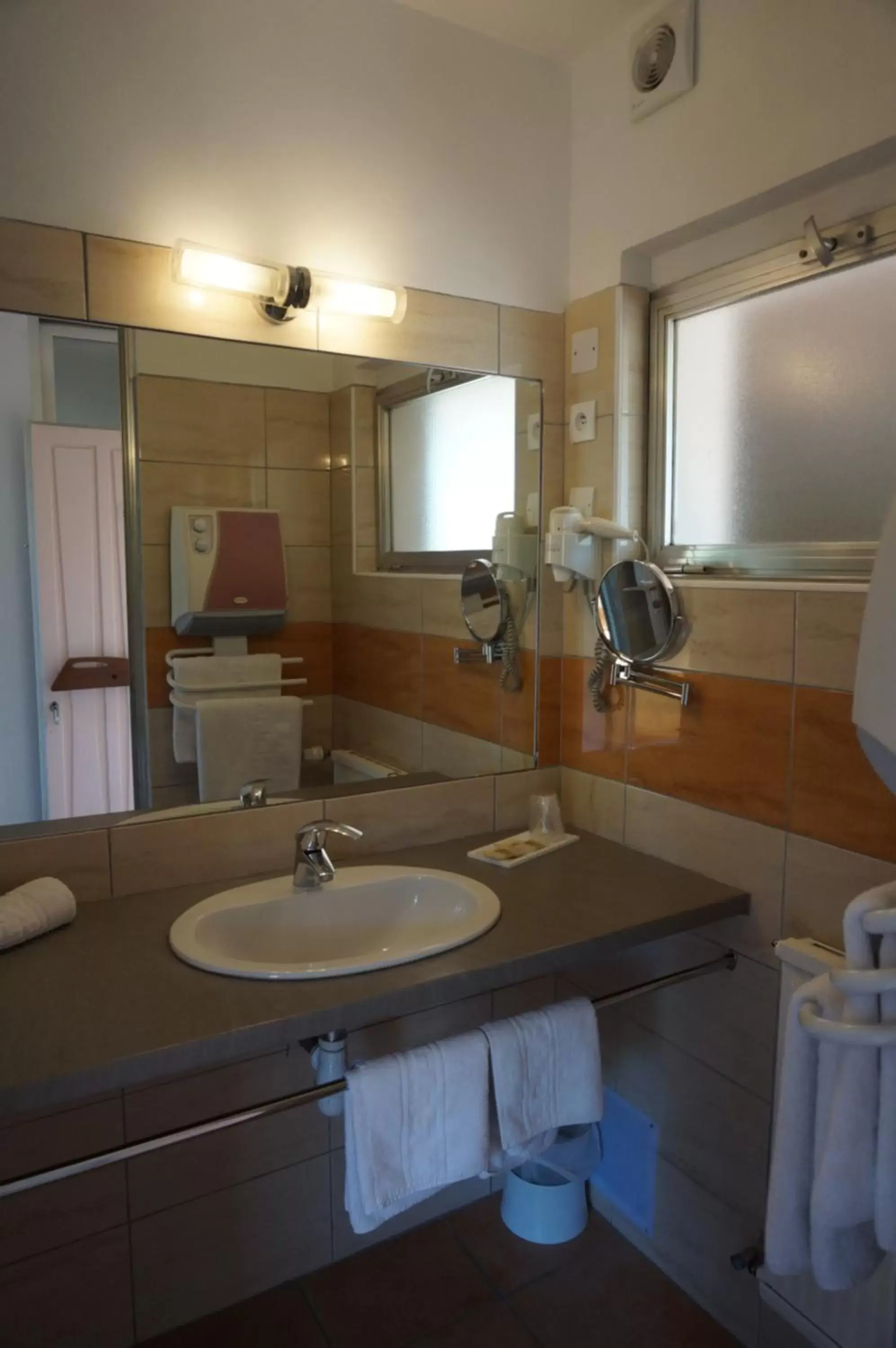 Bathroom in Logis Hotel Le Col De L'ange