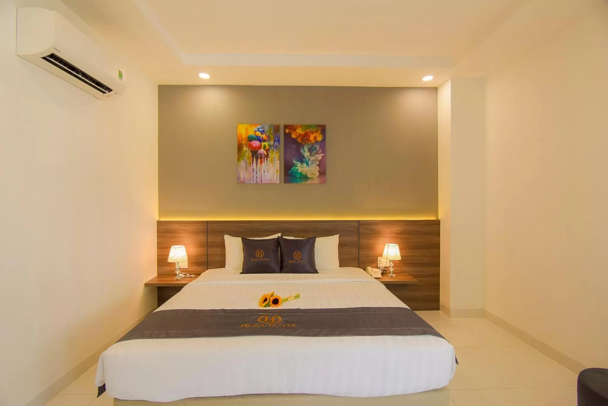 Bed in Hera Hotel Airport