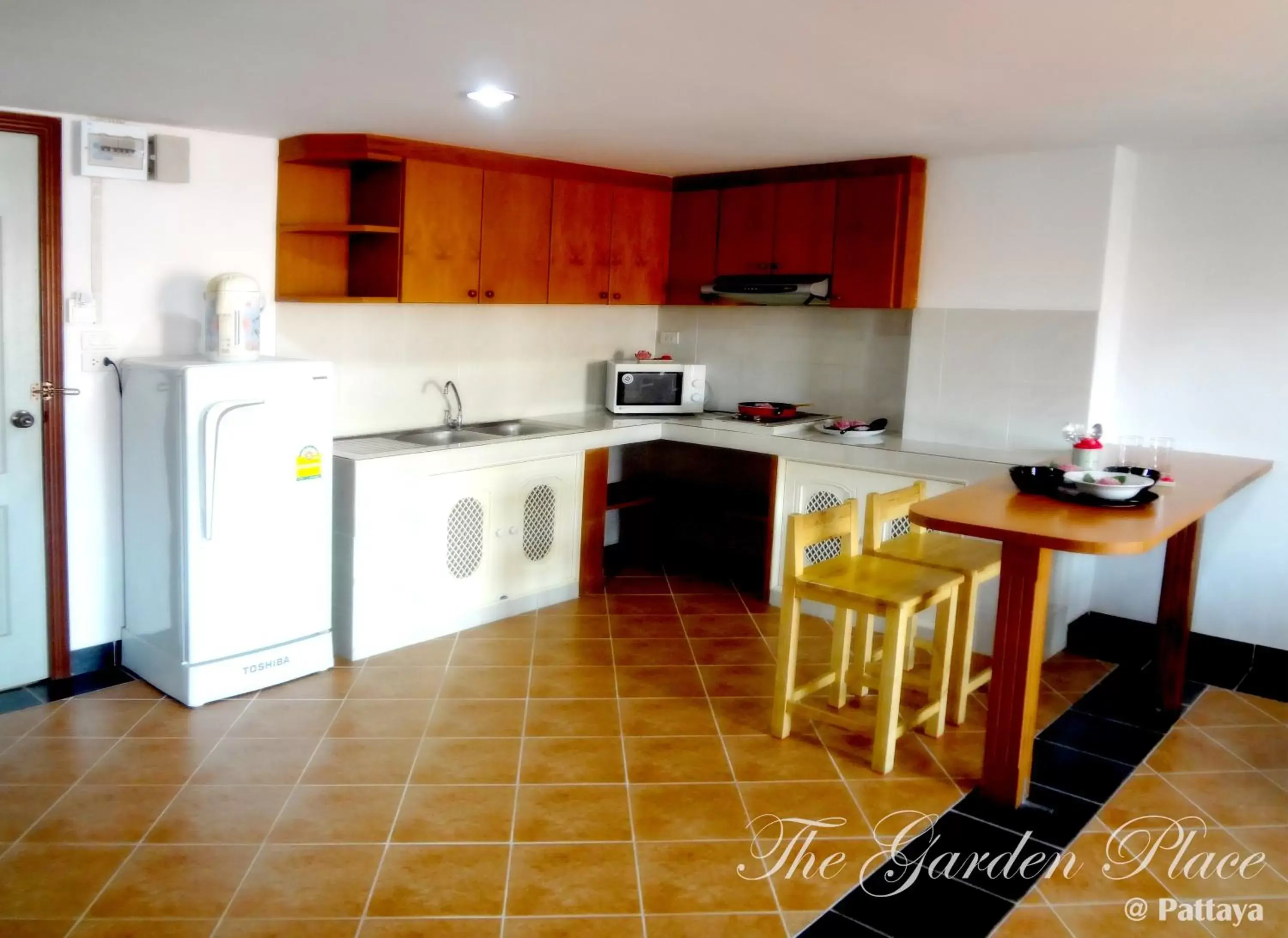 Text overlay, Kitchen/Kitchenette in The Garden Place Pattaya