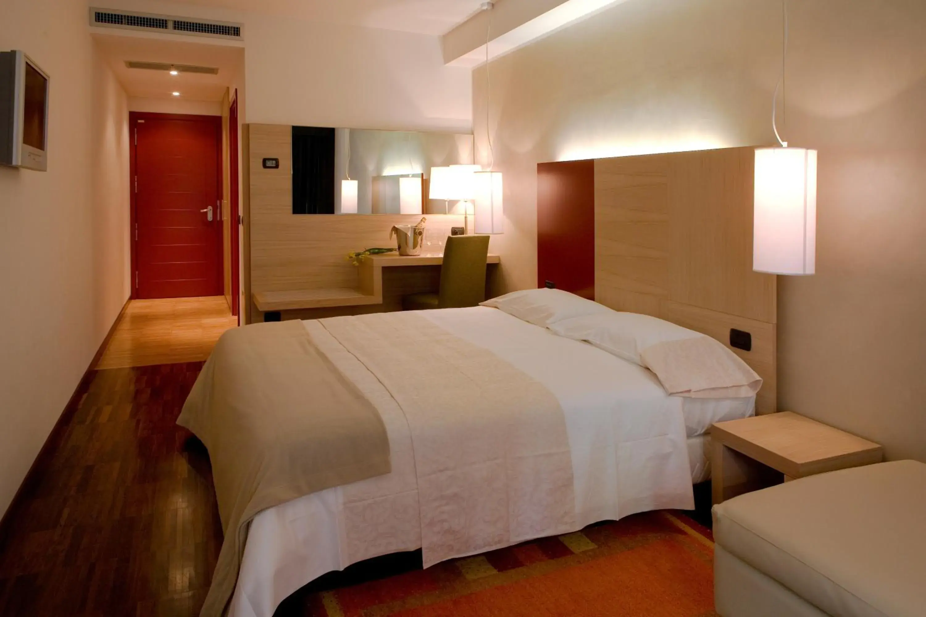 Bed in Cascina Scova Resort