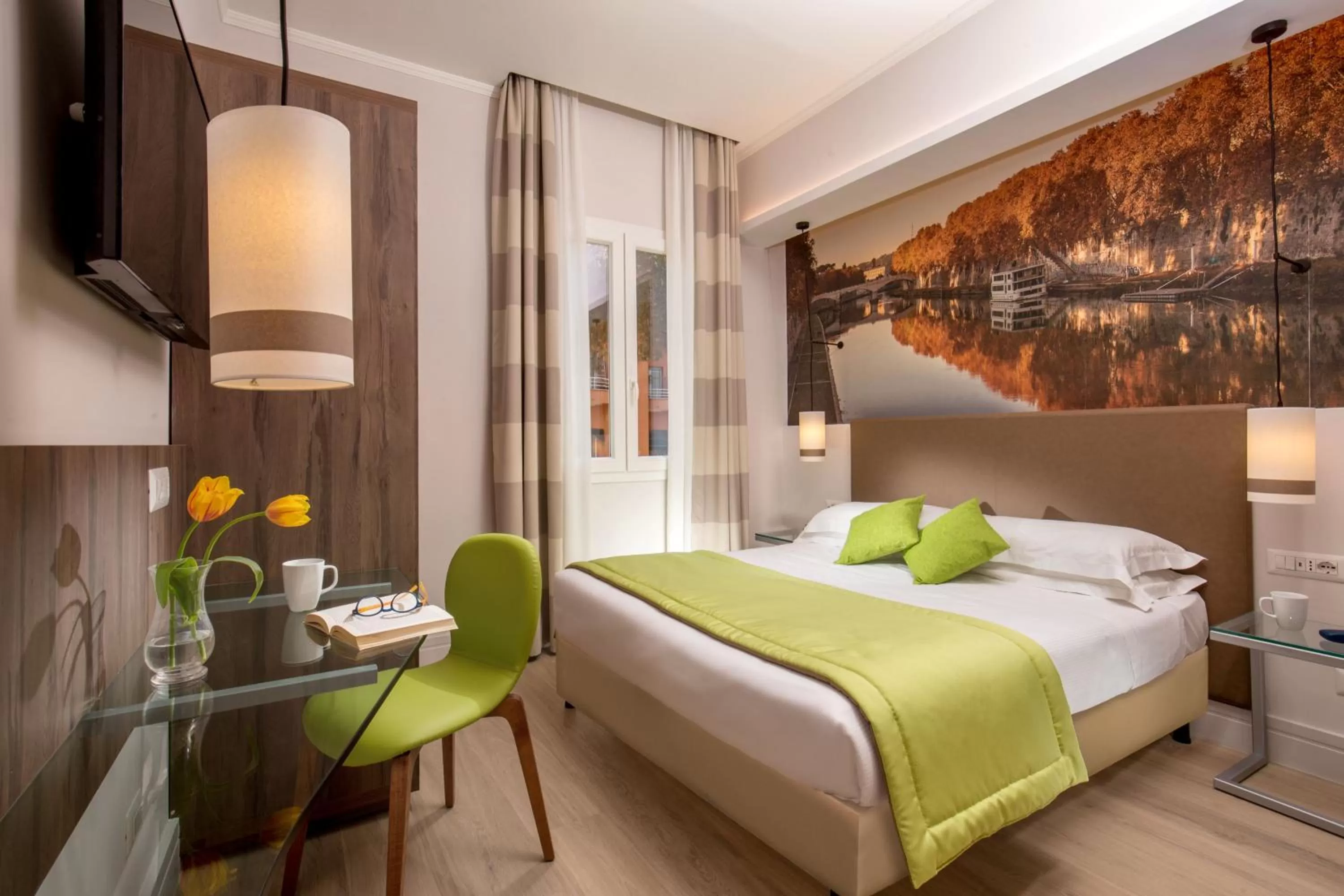 Bed in Hotel Villa Grazioli