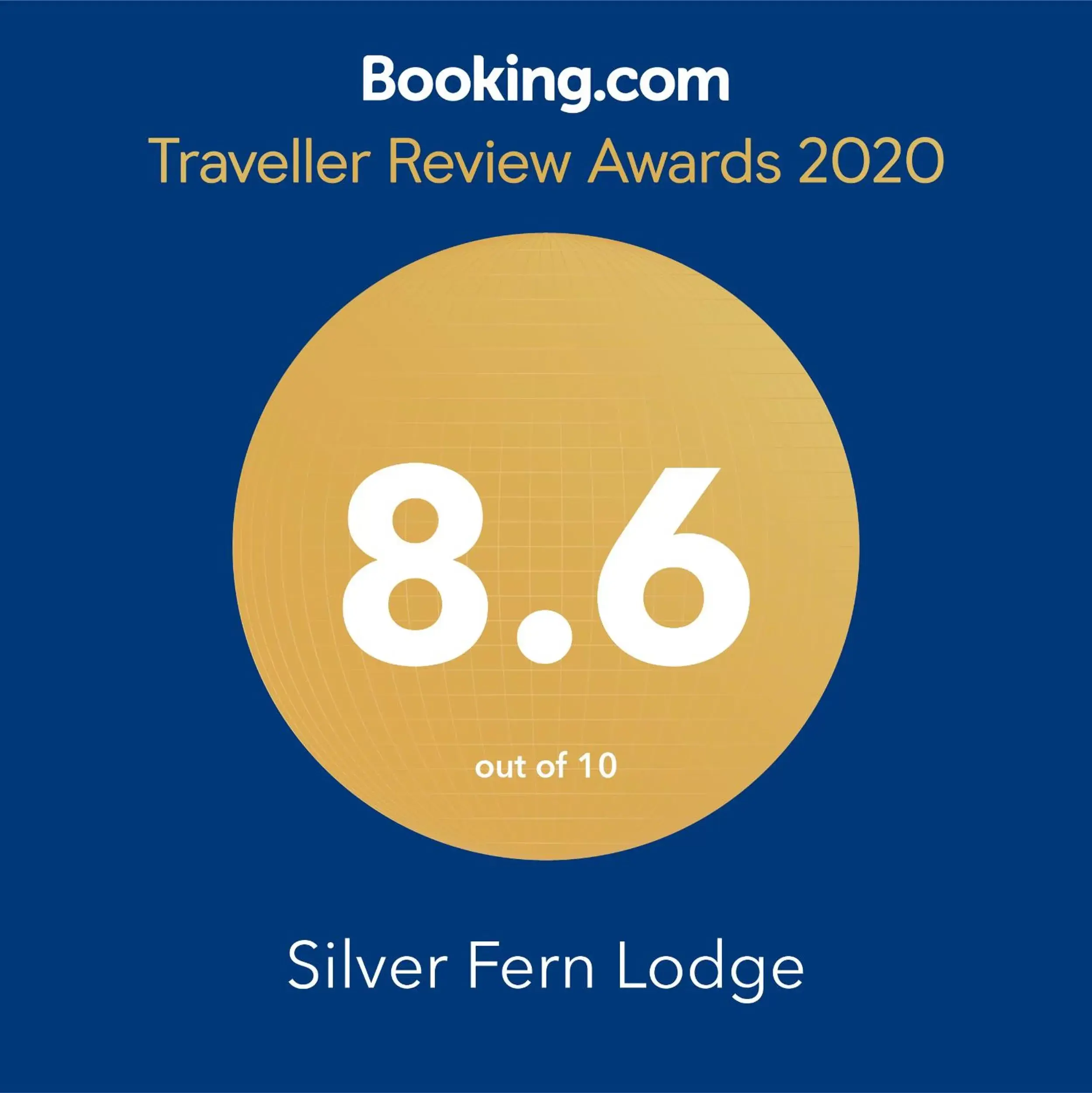 Certificate/Award in Silver Fern Lodge