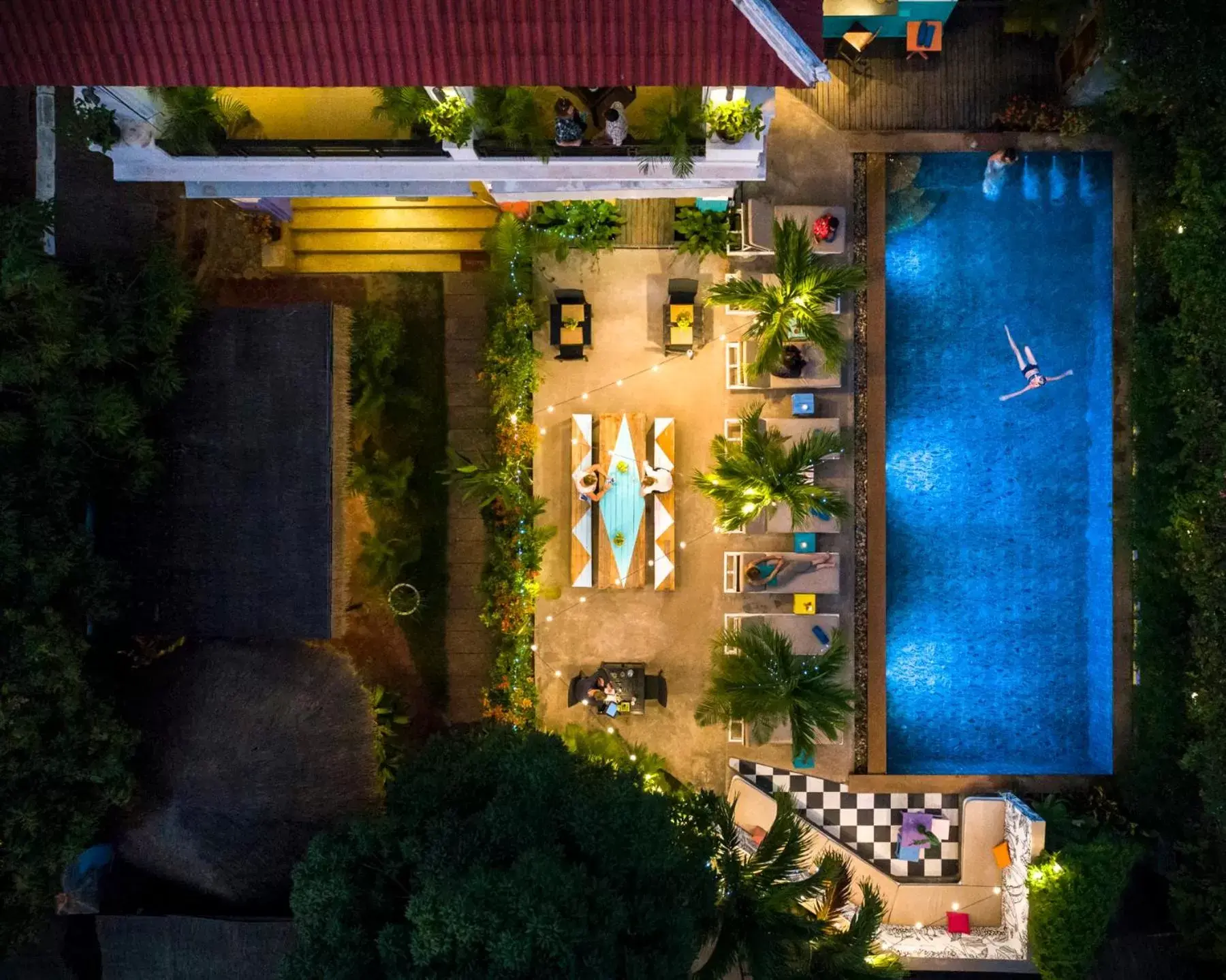 Bird's eye view, Pool View in Baby Elephant Boutique Hotel