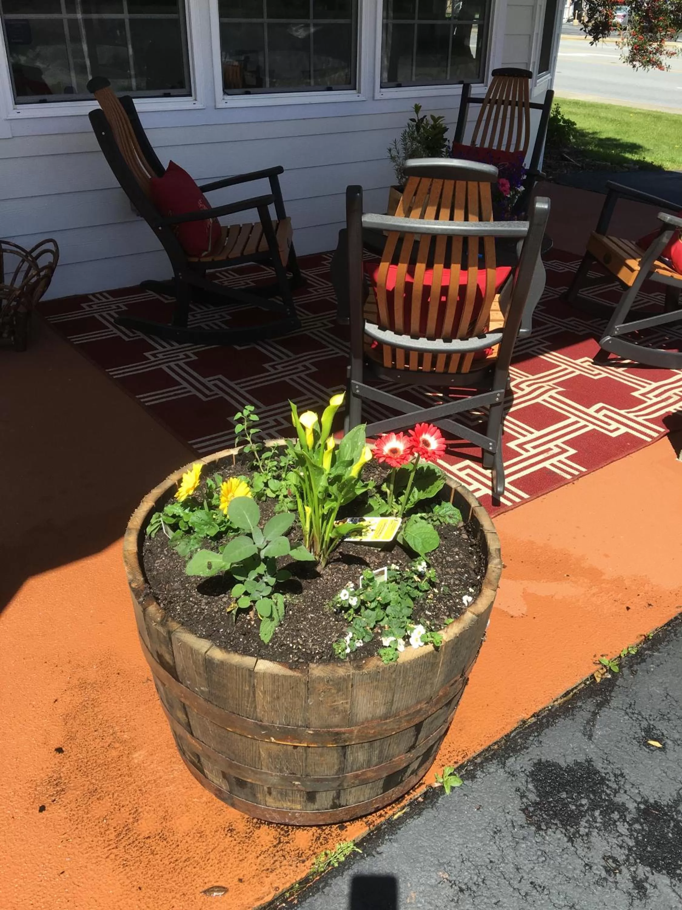 Patio in Cardinal Inn