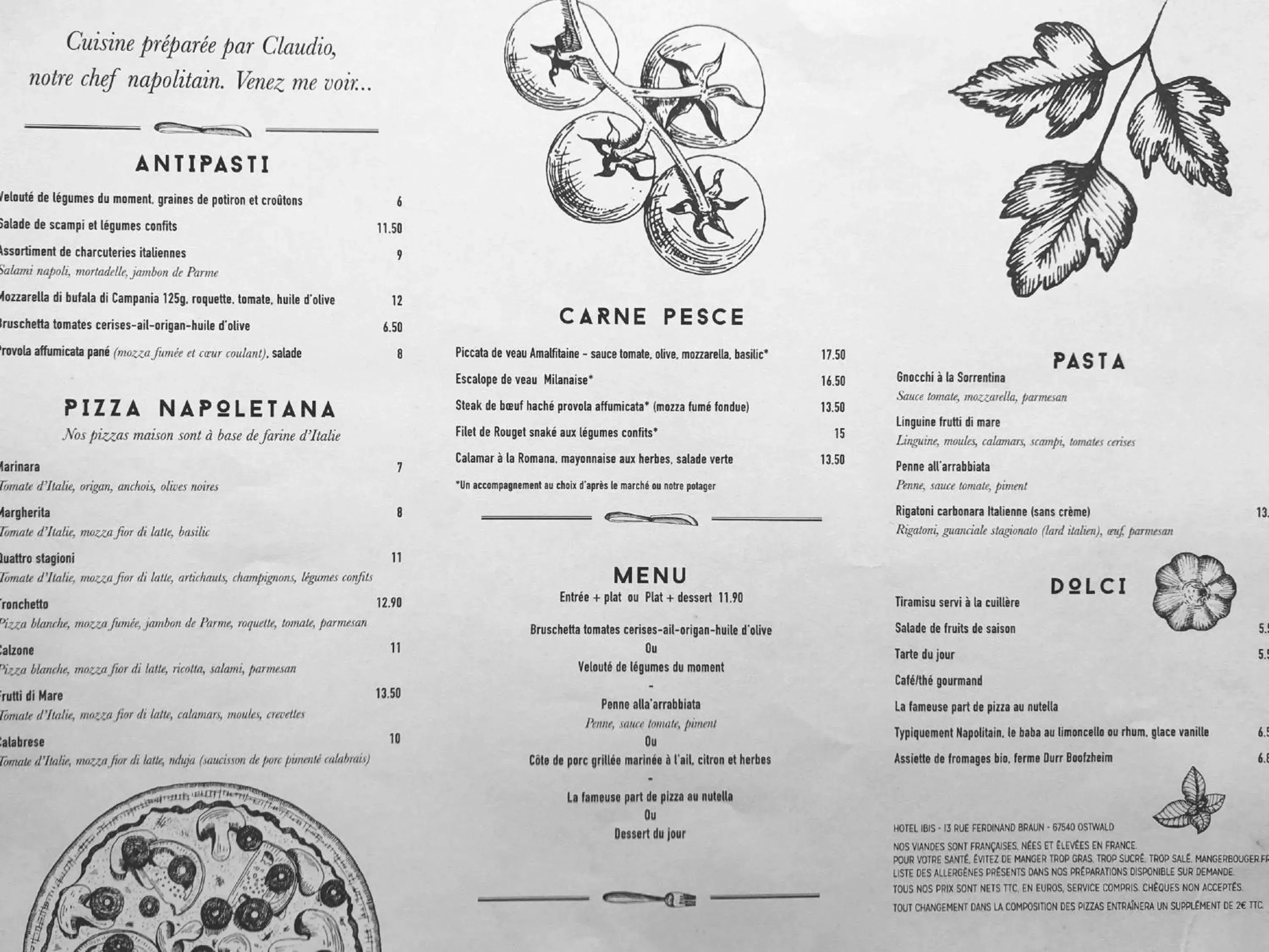 Restaurant/places to eat in ibis Strasbourg Sud La Vigie