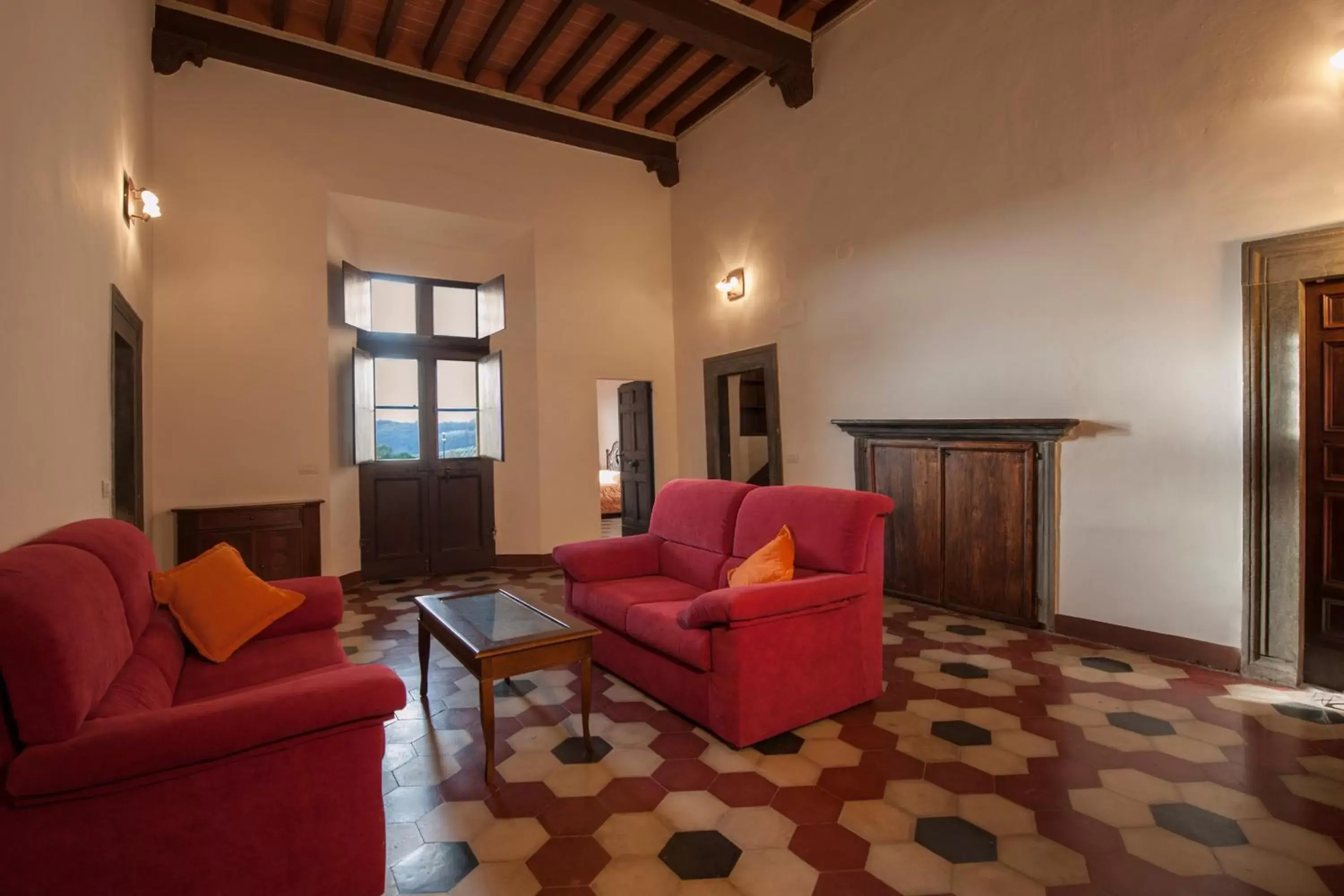 Living room, Seating Area in Certosa di Pontignano Residenza d'Epoca