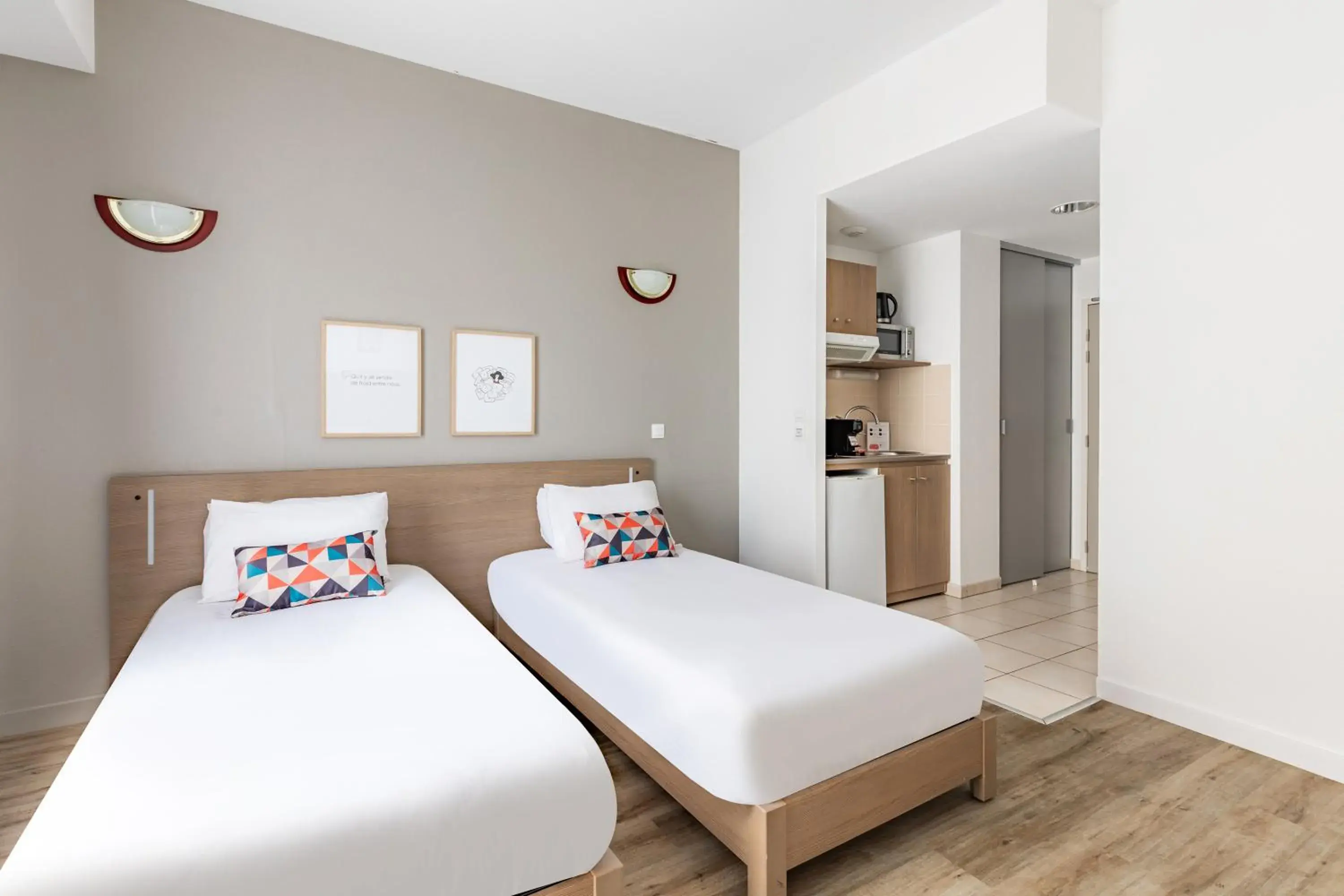 Bed in Appart'City Confort Le Mans Centre Bed in Appart'City Confort Le Mans Centre