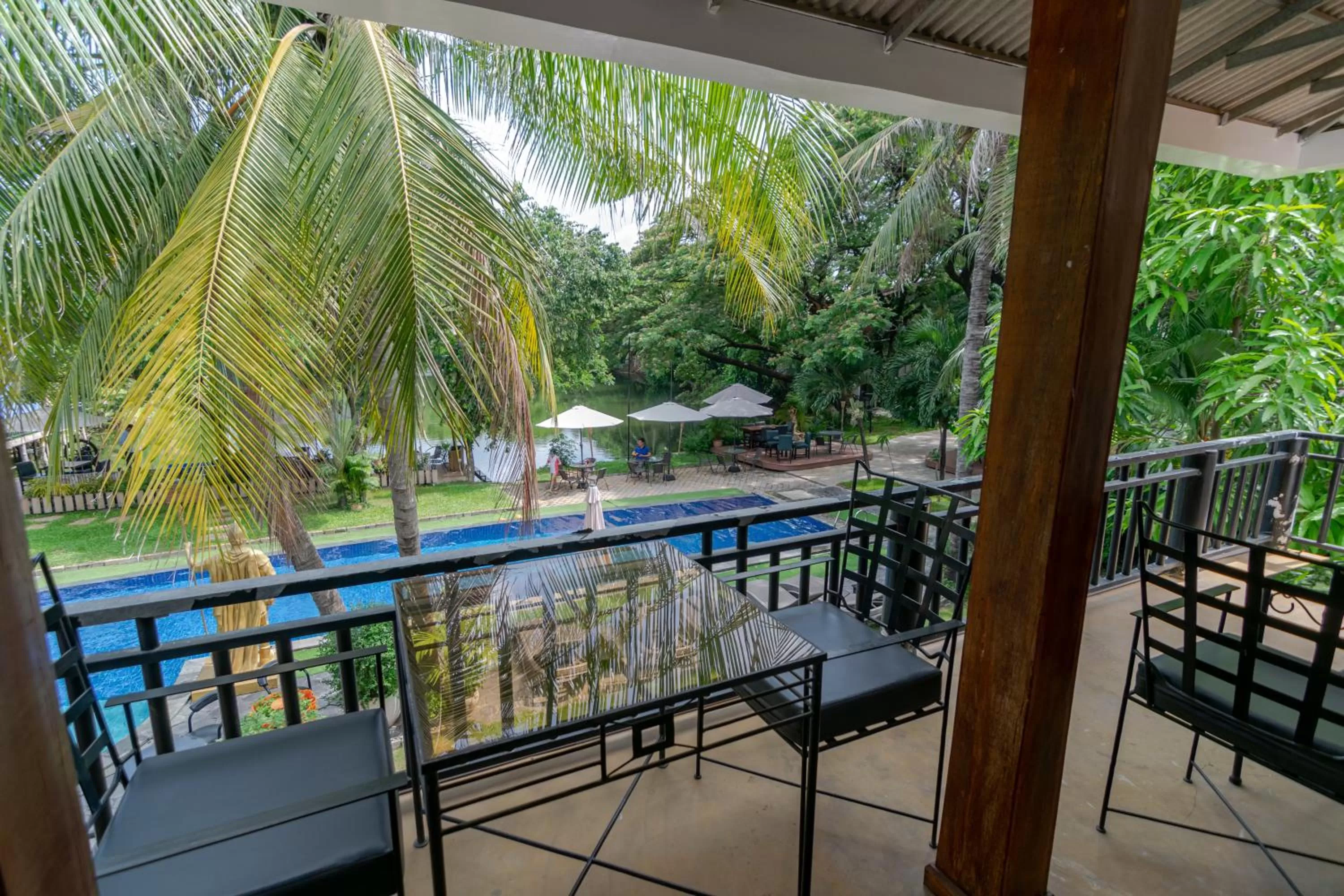 Balcony/Terrace, Pool View in Samathi Lake Resort