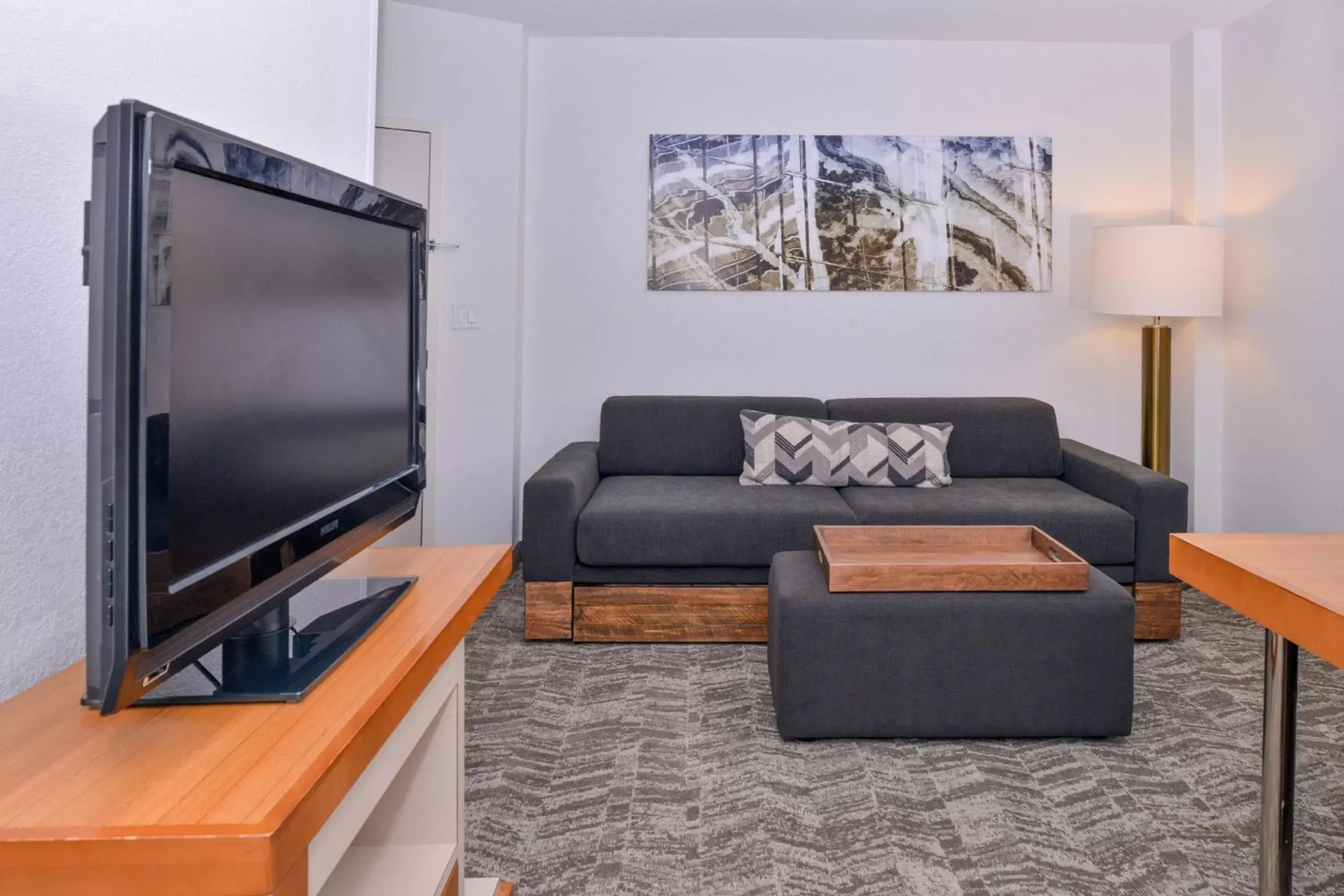 Living room, TV/Entertainment Center in SpringHill Suites Fairfax Fair Oaks