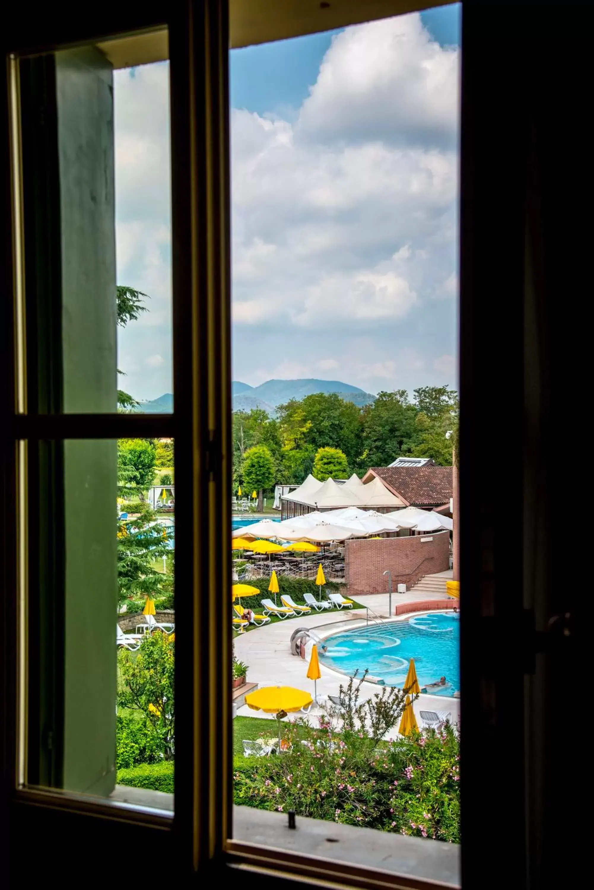 View (from property/room), Pool View in Terme Preistoriche Resort & Spa