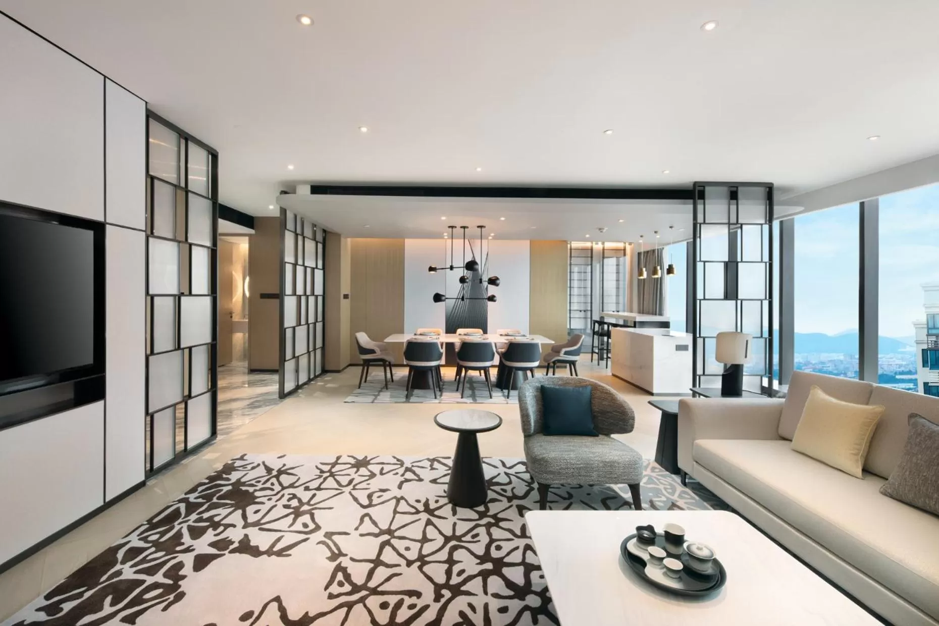 Living room in Crowne Plaza Quanzhou Riverview by IHG