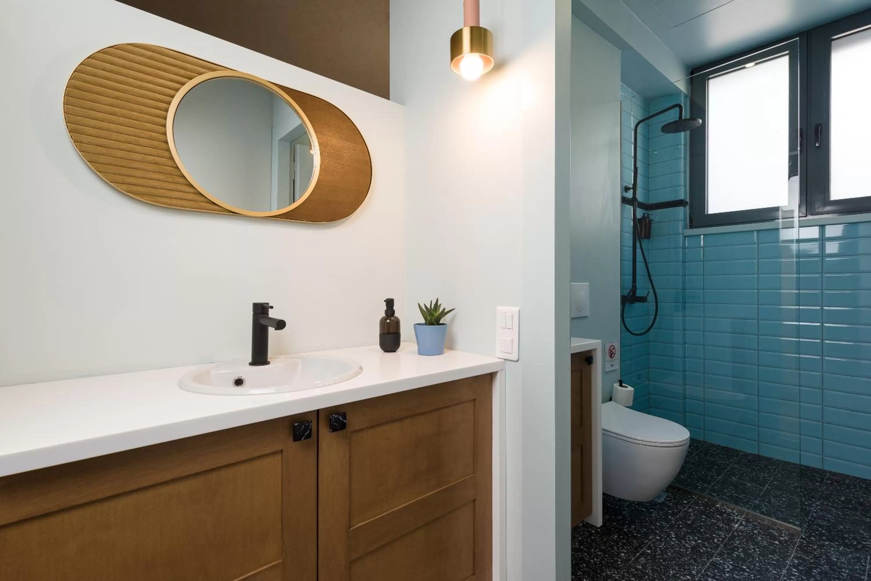 Shower in Downtown Athens Lofts - The Acropolis Observatory