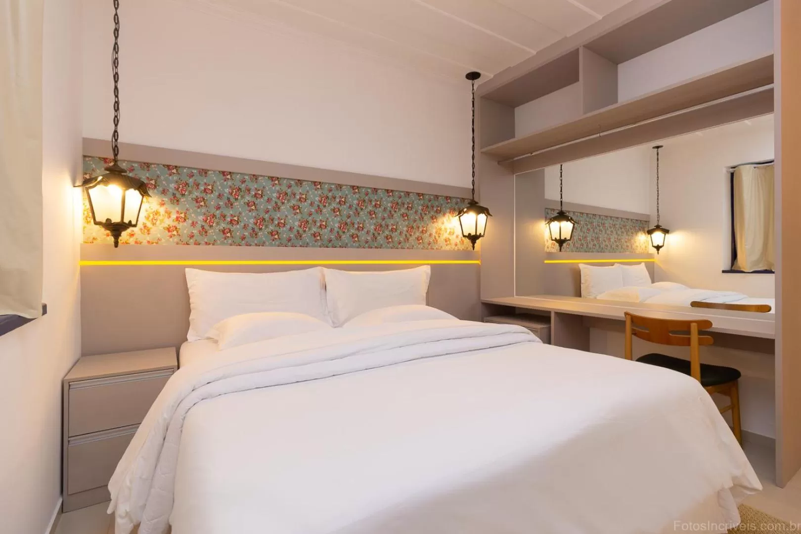 Bed in Pousada Aconchego