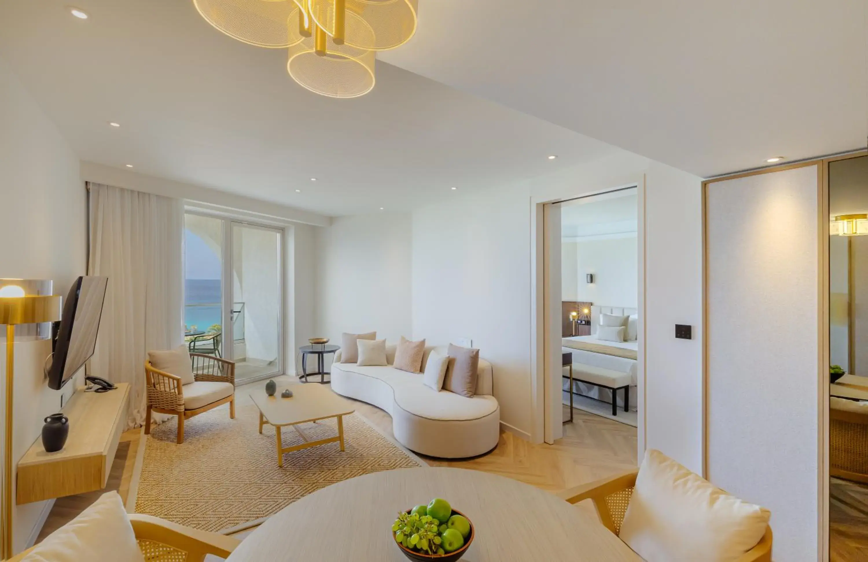 Living room, Seating Area in Golden Coast Beach Hotel