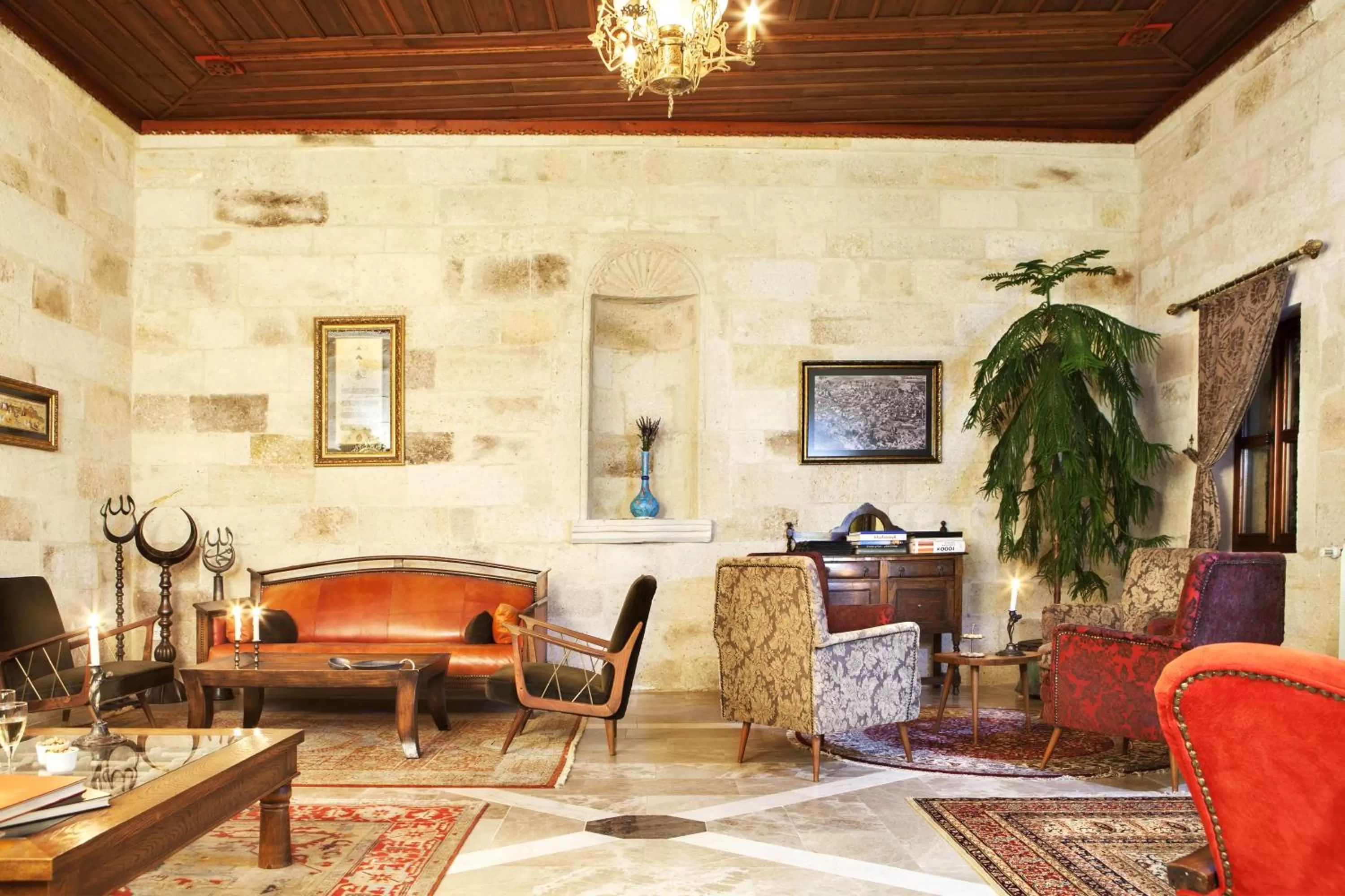 Lobby or reception in Yunak Evleri Cappadocia
