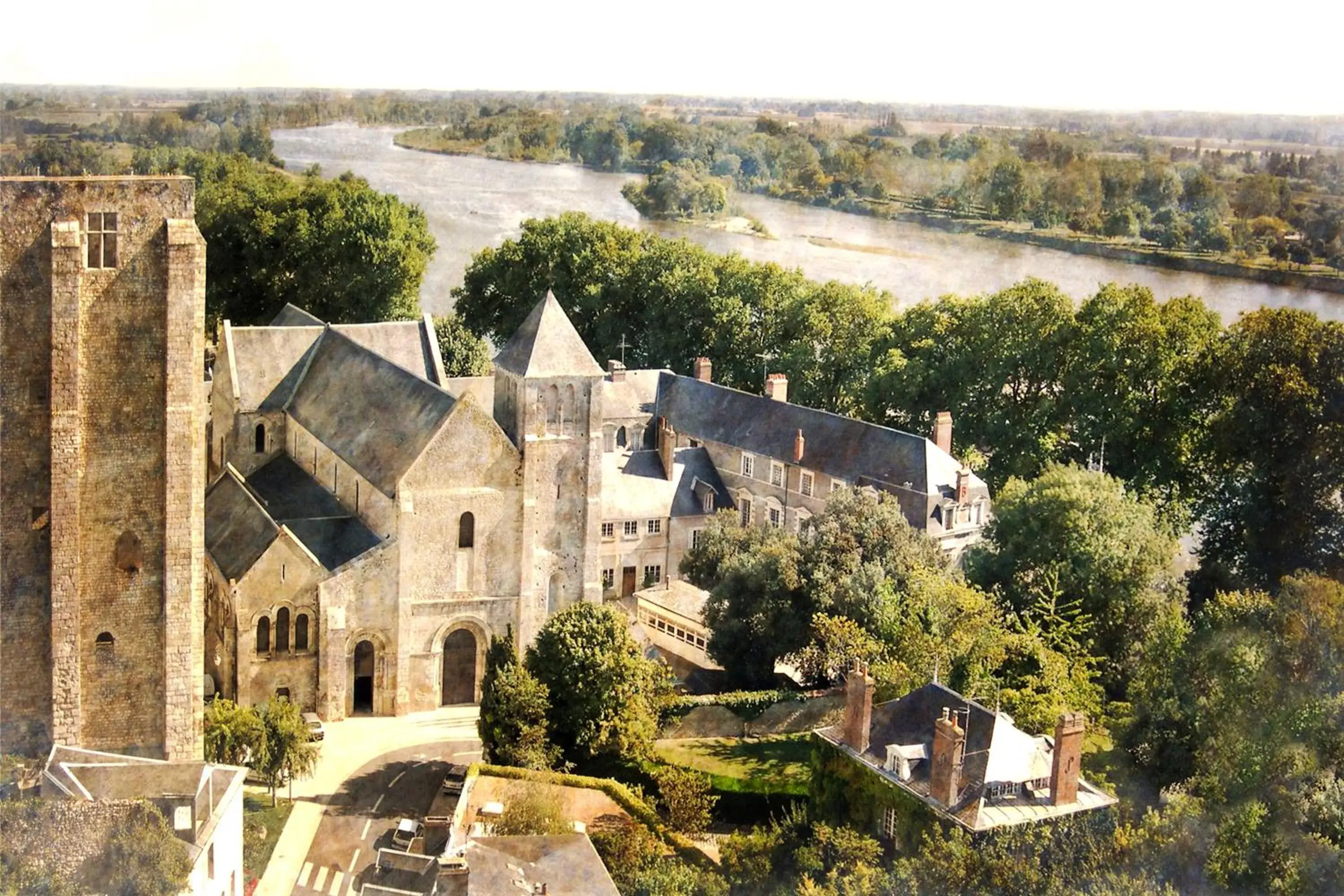 Facade/entrance, Bird's-eye View in Grand Hôtel de l'Abbaye