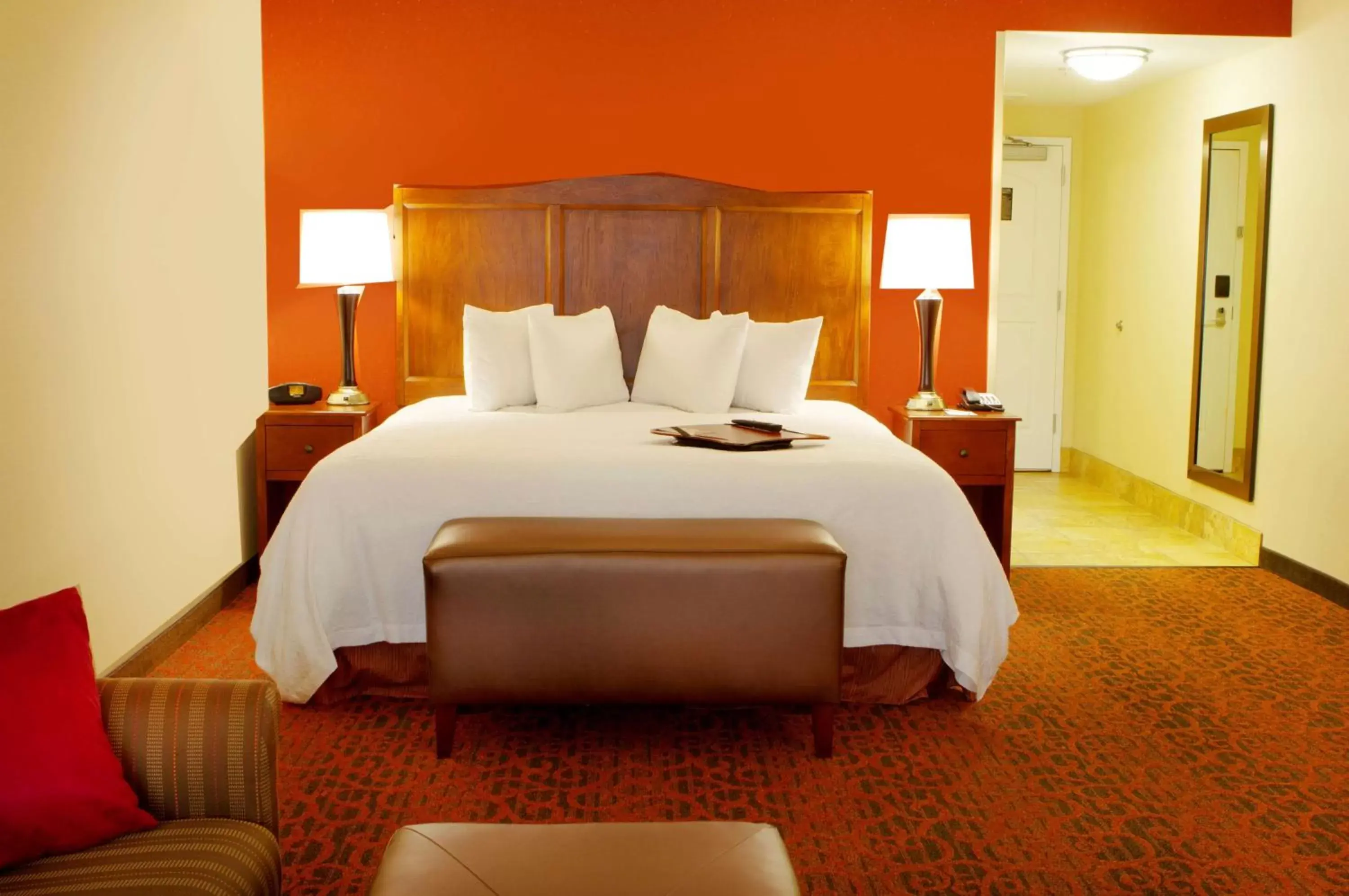 Bed in Hampton Inn Bangor Bed in Hampton Inn Bangor