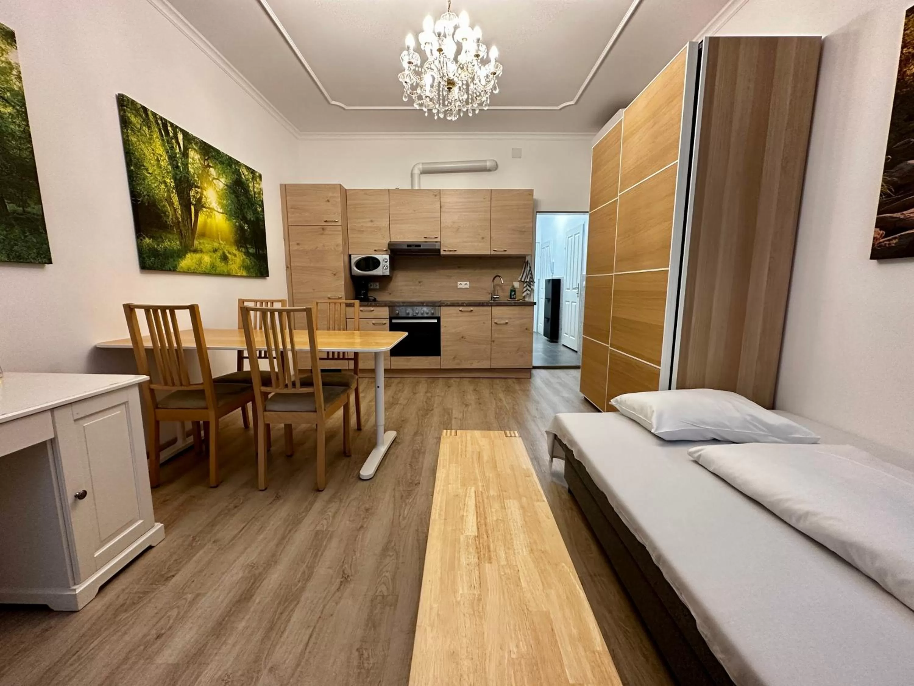 Living room in AJO Apartments - Messe City Flat - Self-Check-in