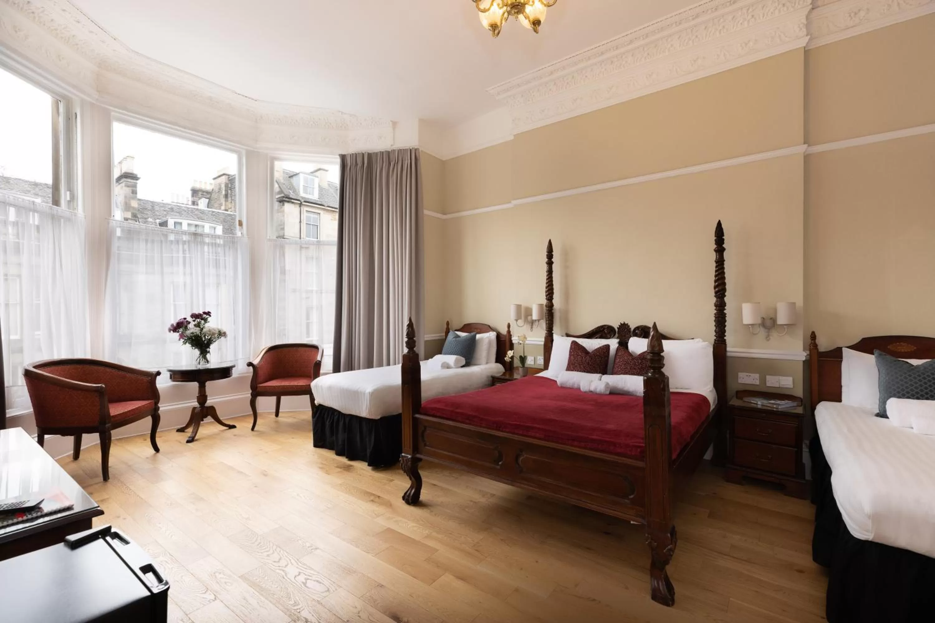 Bed in The Haymarket Hotel