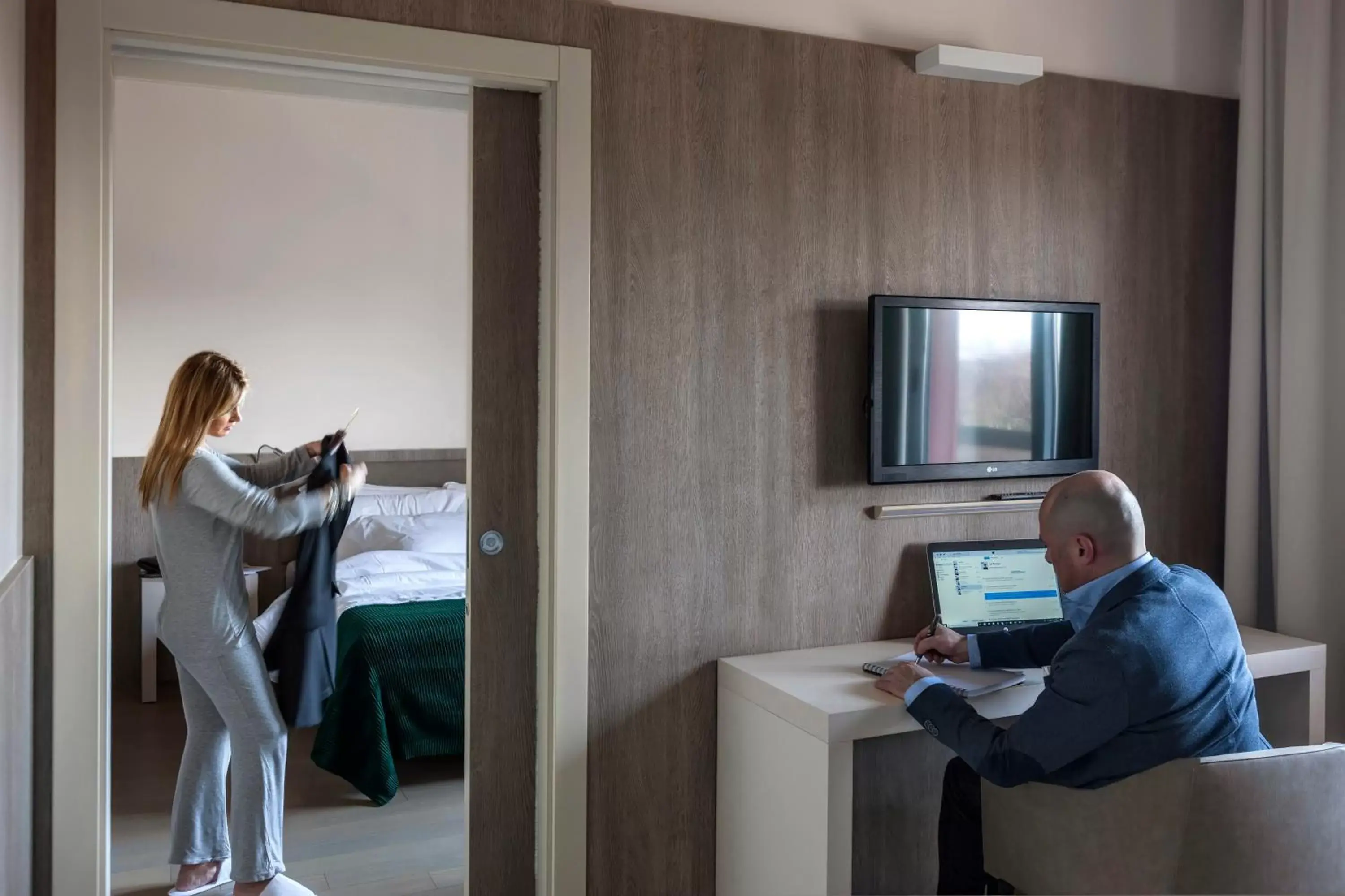 Bedroom, Guests in Peralba Autohotel