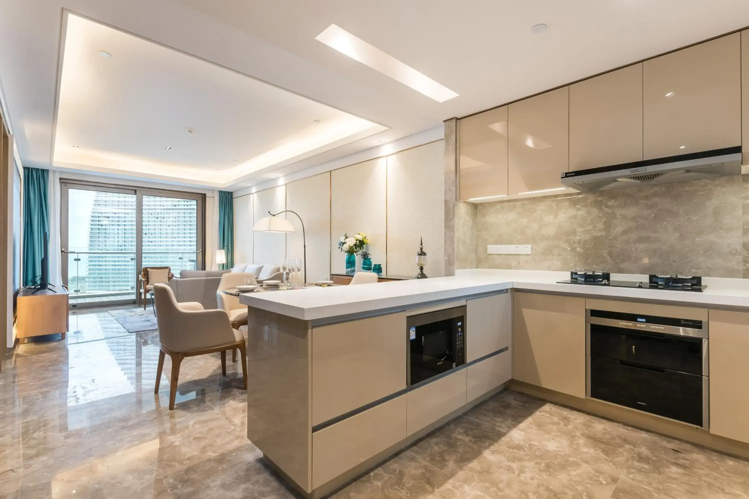 Kitchen/Kitchenette in Neal Yat Seaview Apartment Haitang Bay Sanya