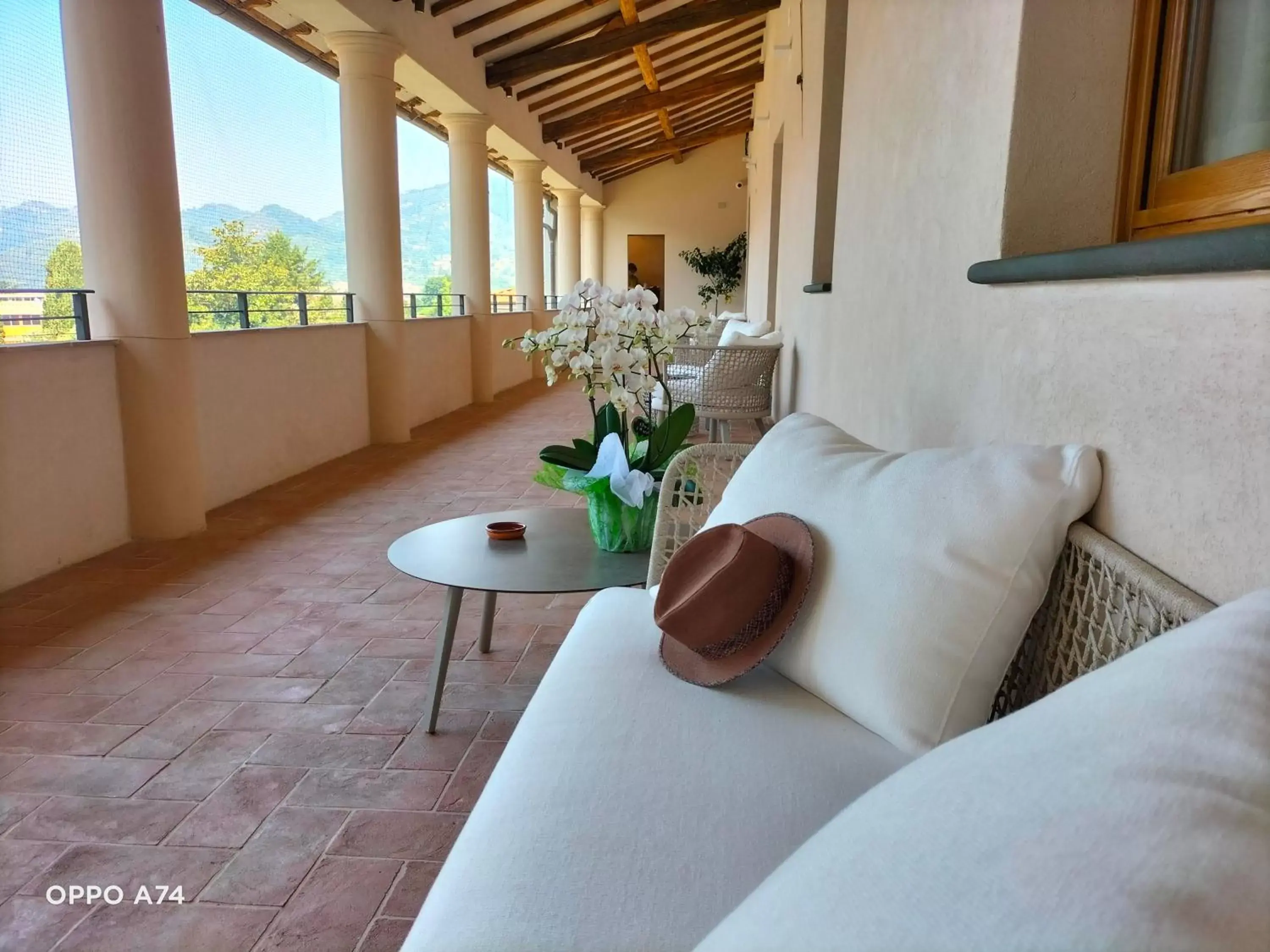 Balcony/Terrace in Badia Giulia Prestigious Historical B&B