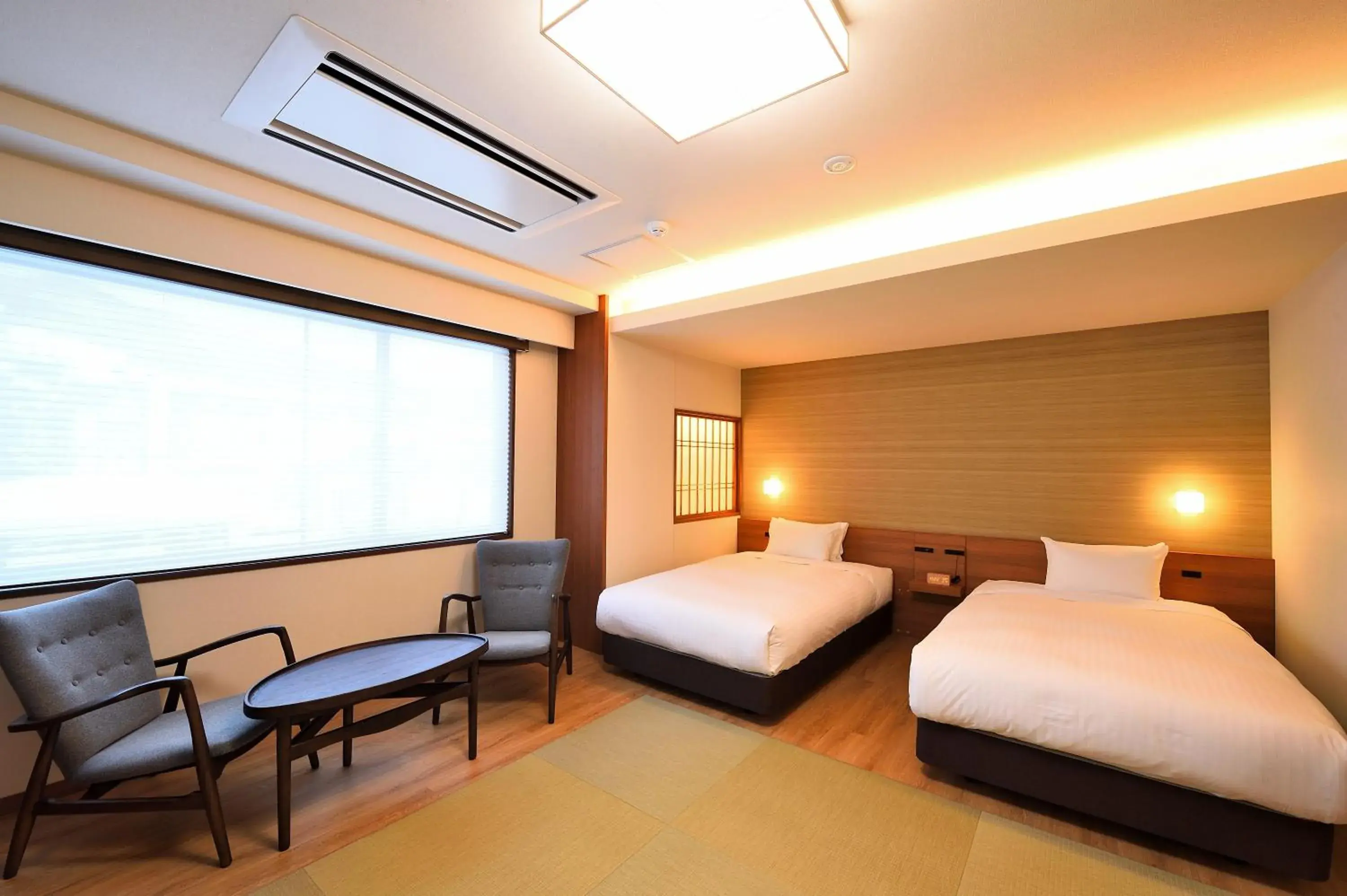 Twin Room with Tatami Area in Hotel Munin Furano Twin Room with Tatami Area in Hotel Munin Furano