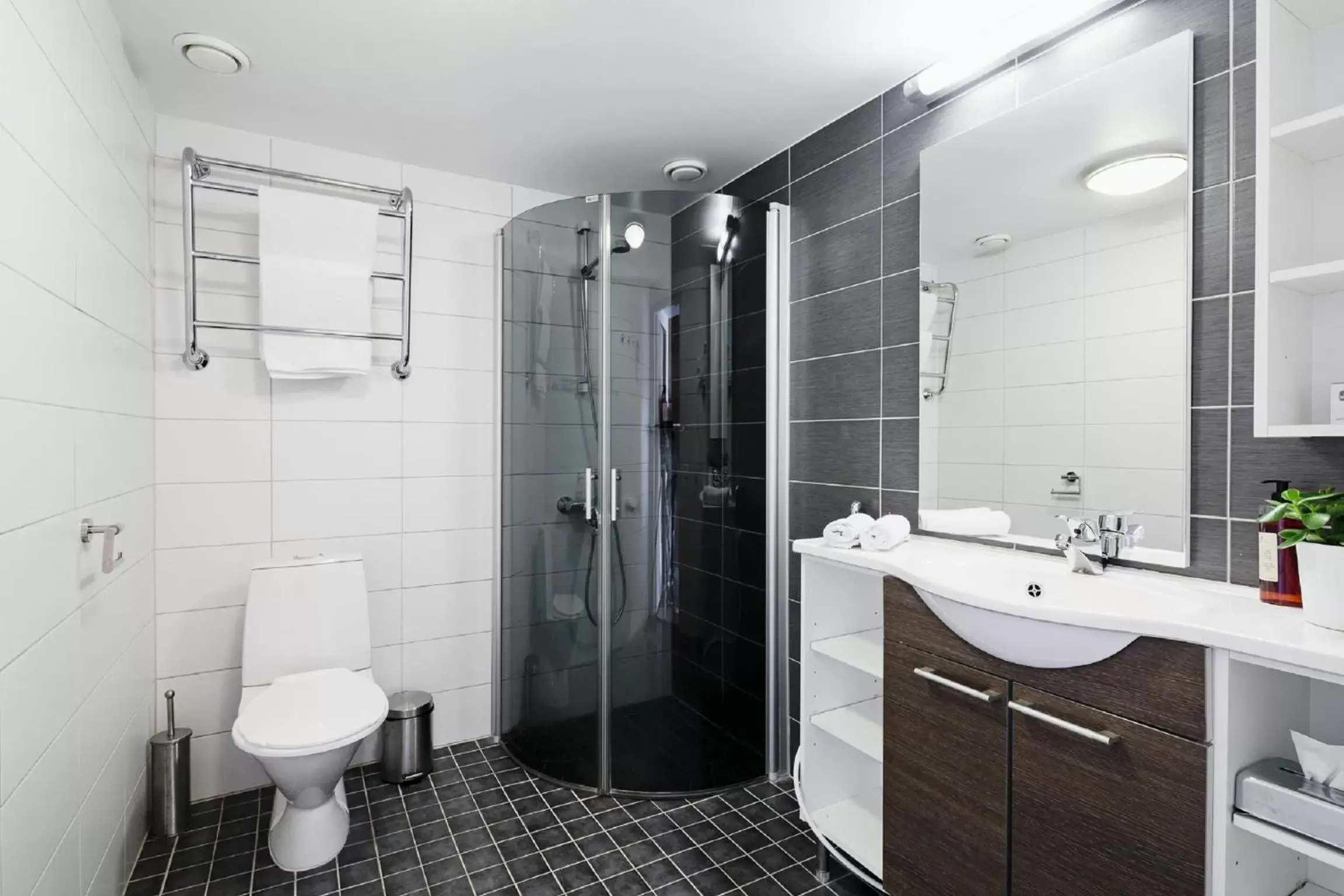 Shower, Bathroom in Hotel Rantapuisto