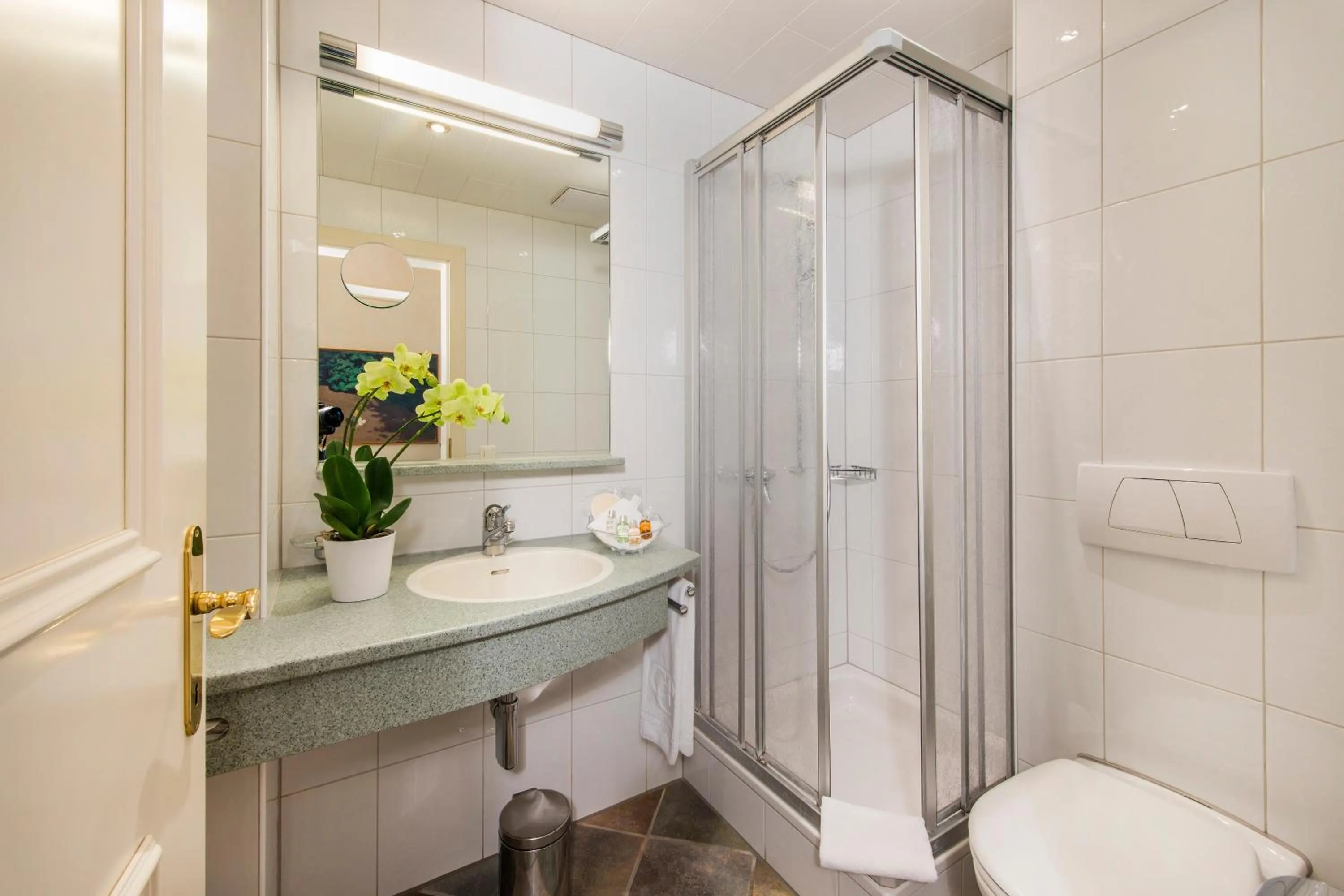 Bathroom in Cresta Palace Celerina St Moritz Ski In and Ski Out