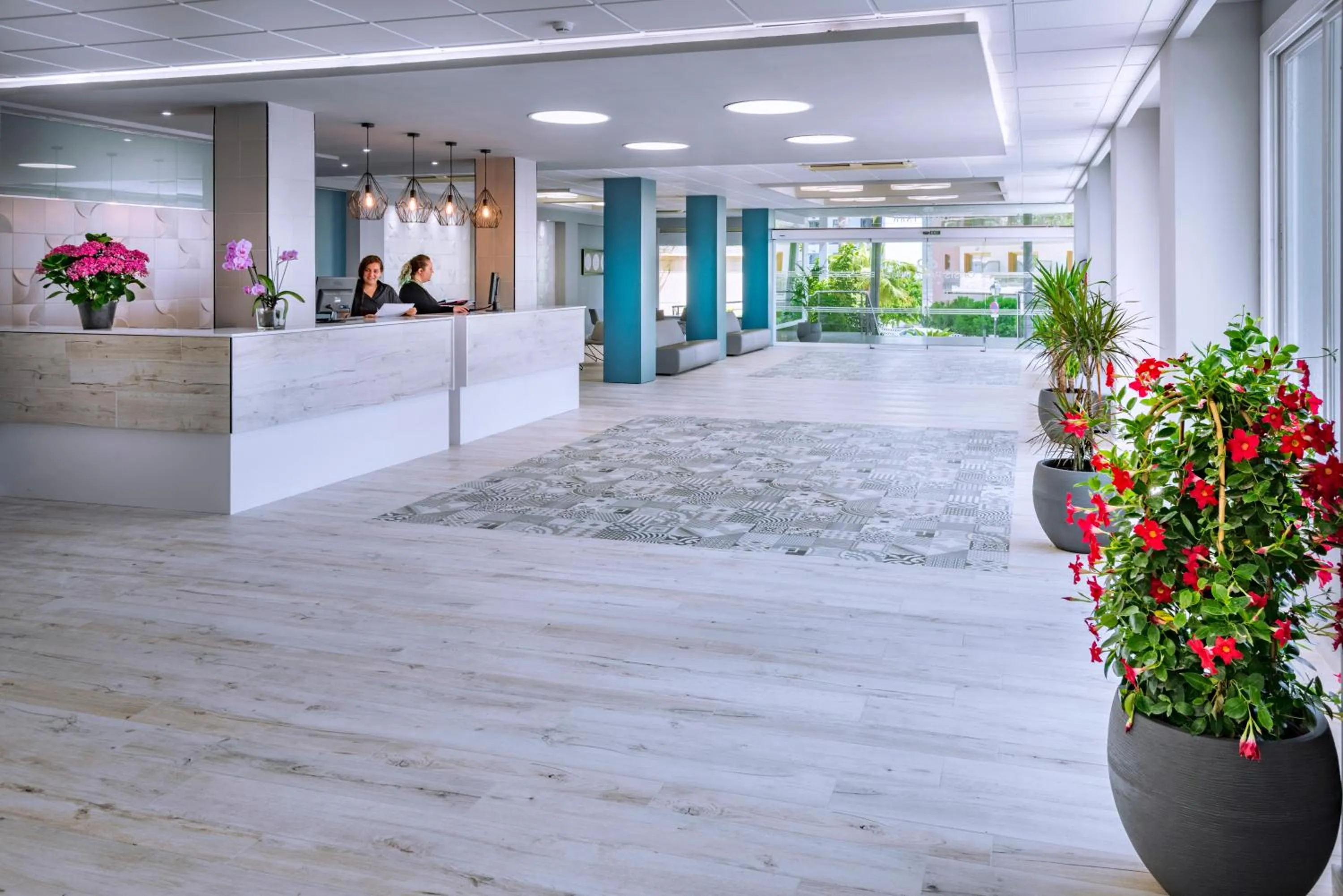 Lobby or reception in Hotel Oasis Park Splash