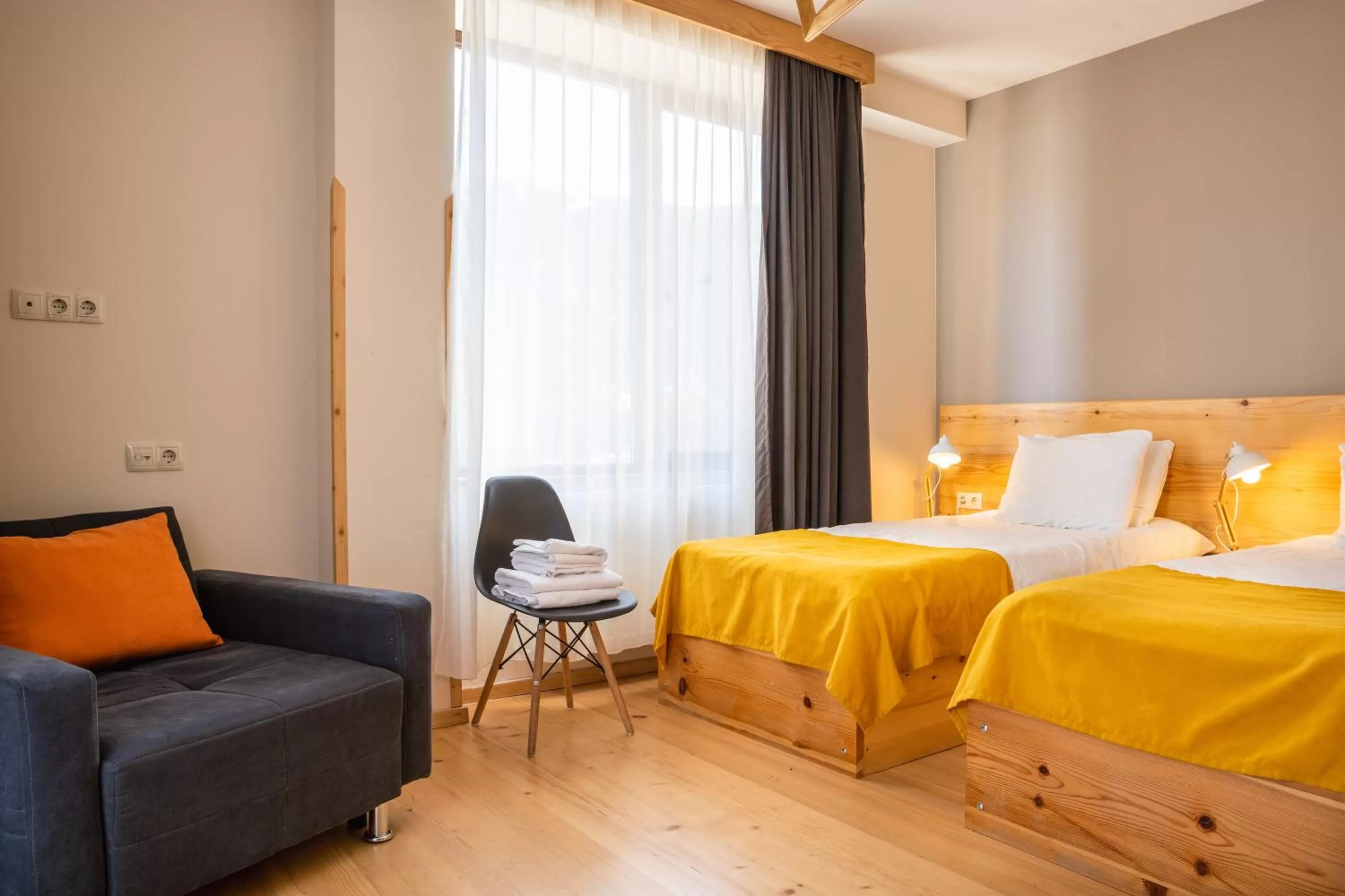 Bed in Hotel Old House Mestia