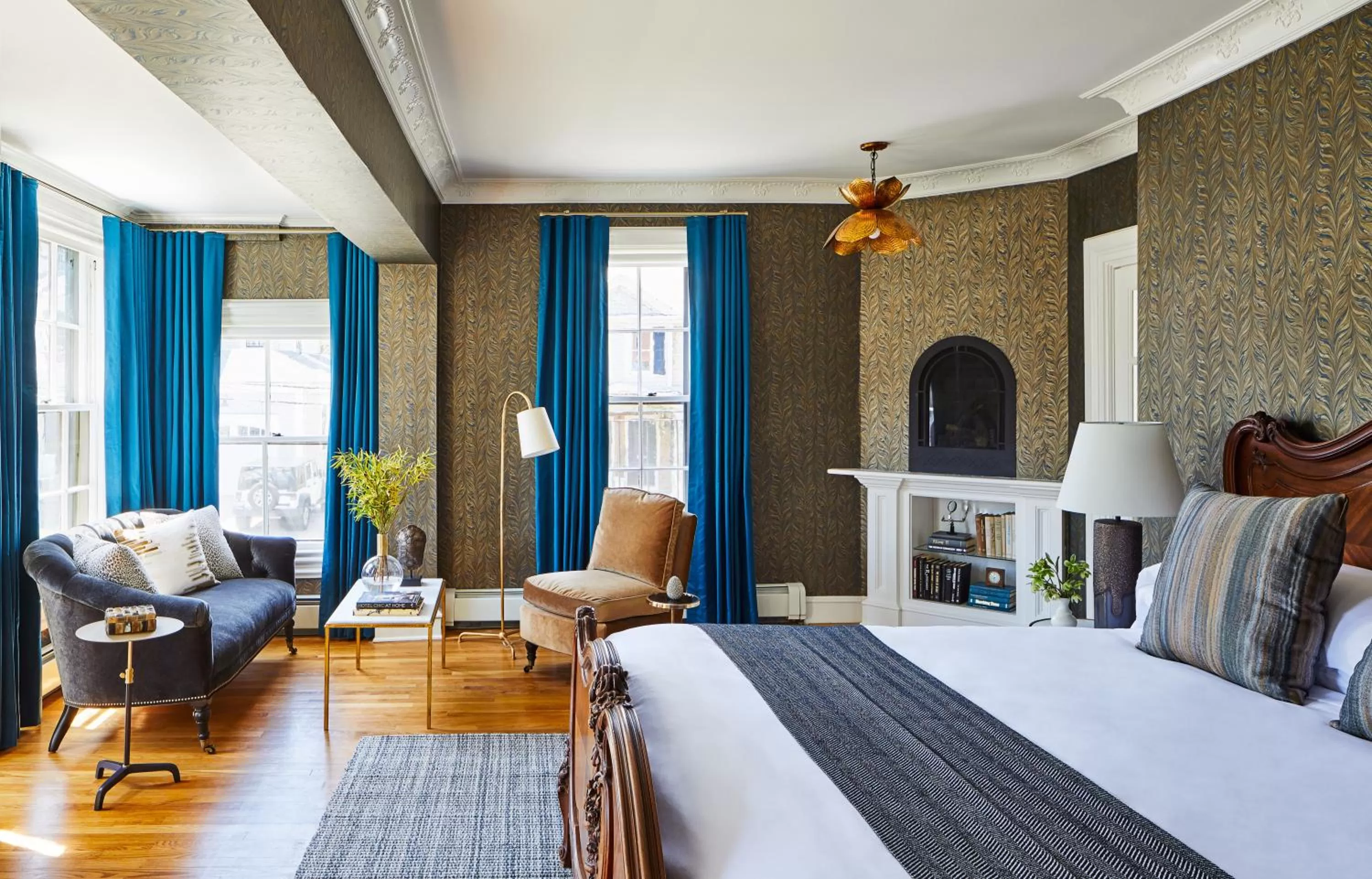 Decorative detail, Bed in The Cliffside Inn