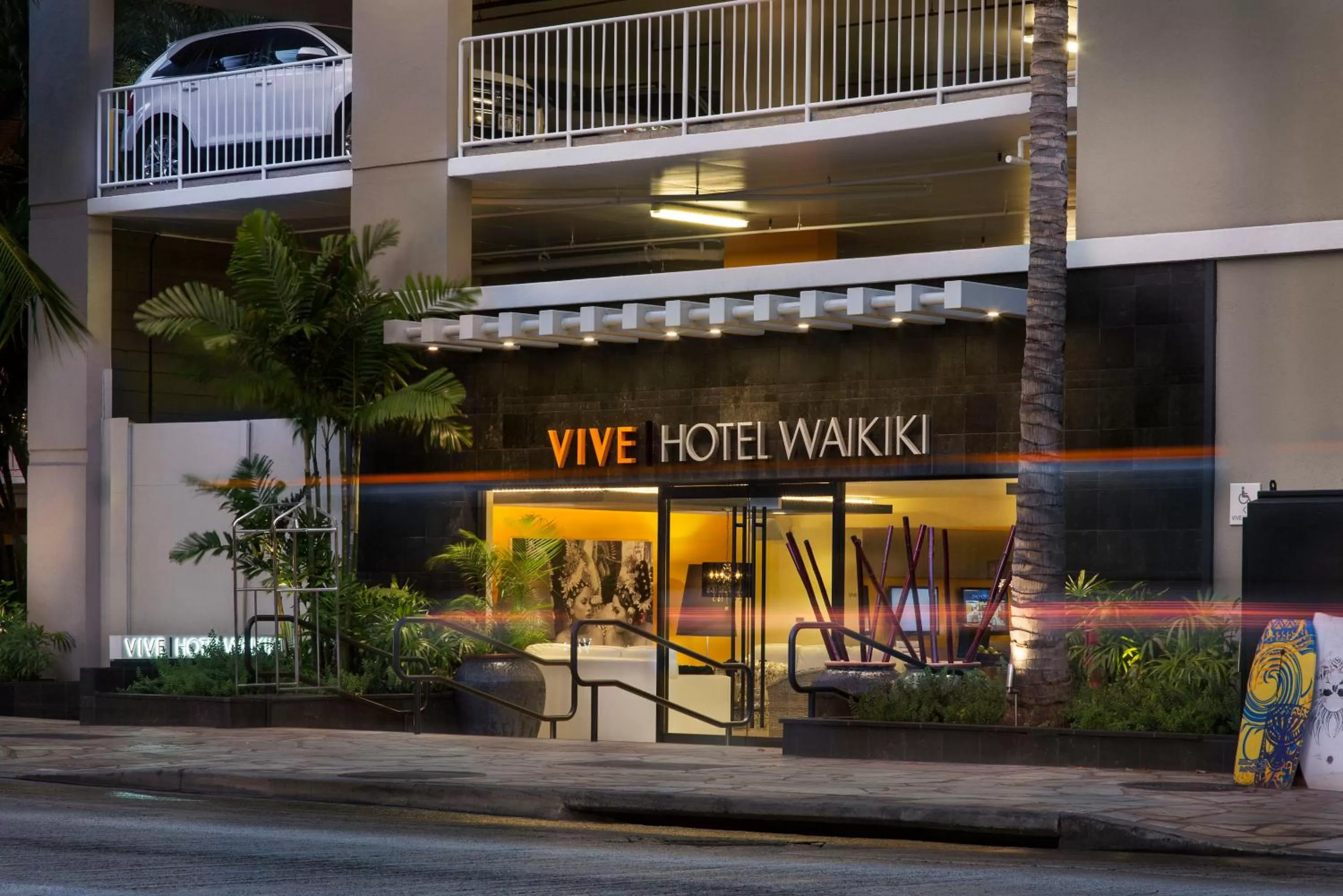 Facade/entrance in VIVE Hotel Waikiki