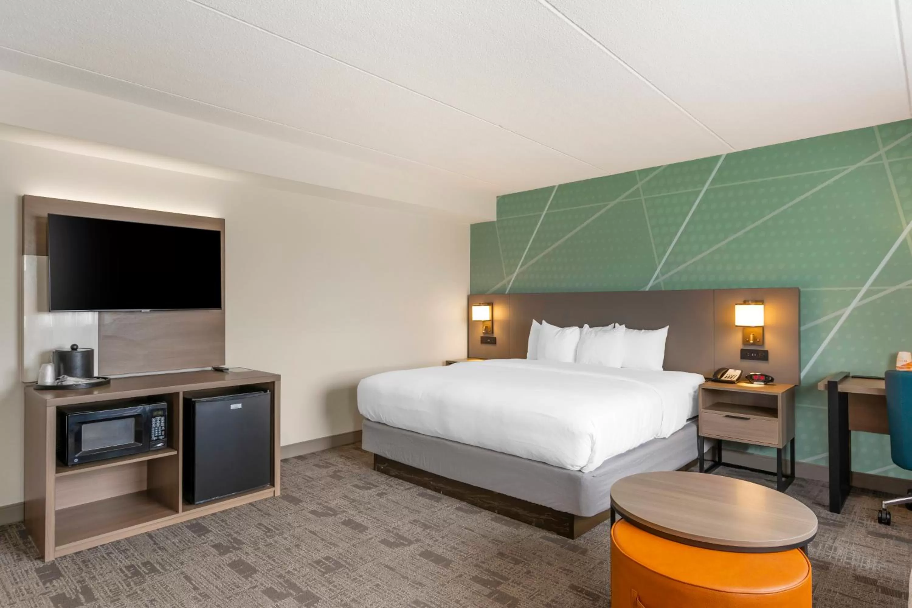 TV and multimedia, Bed in Comfort Inn & Suites Watertown - 1000 Islands