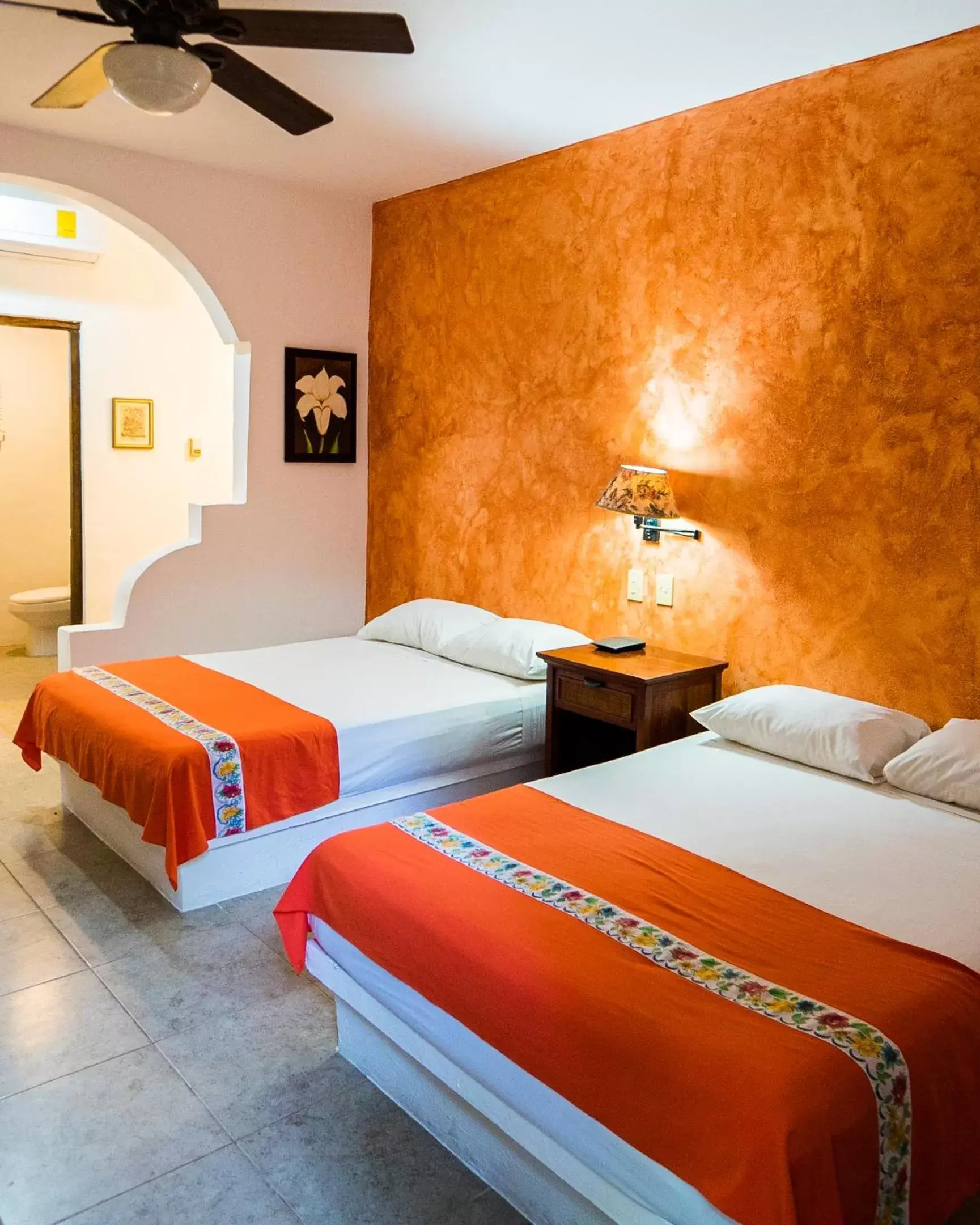 Bed in Hotel Casa de las Flores