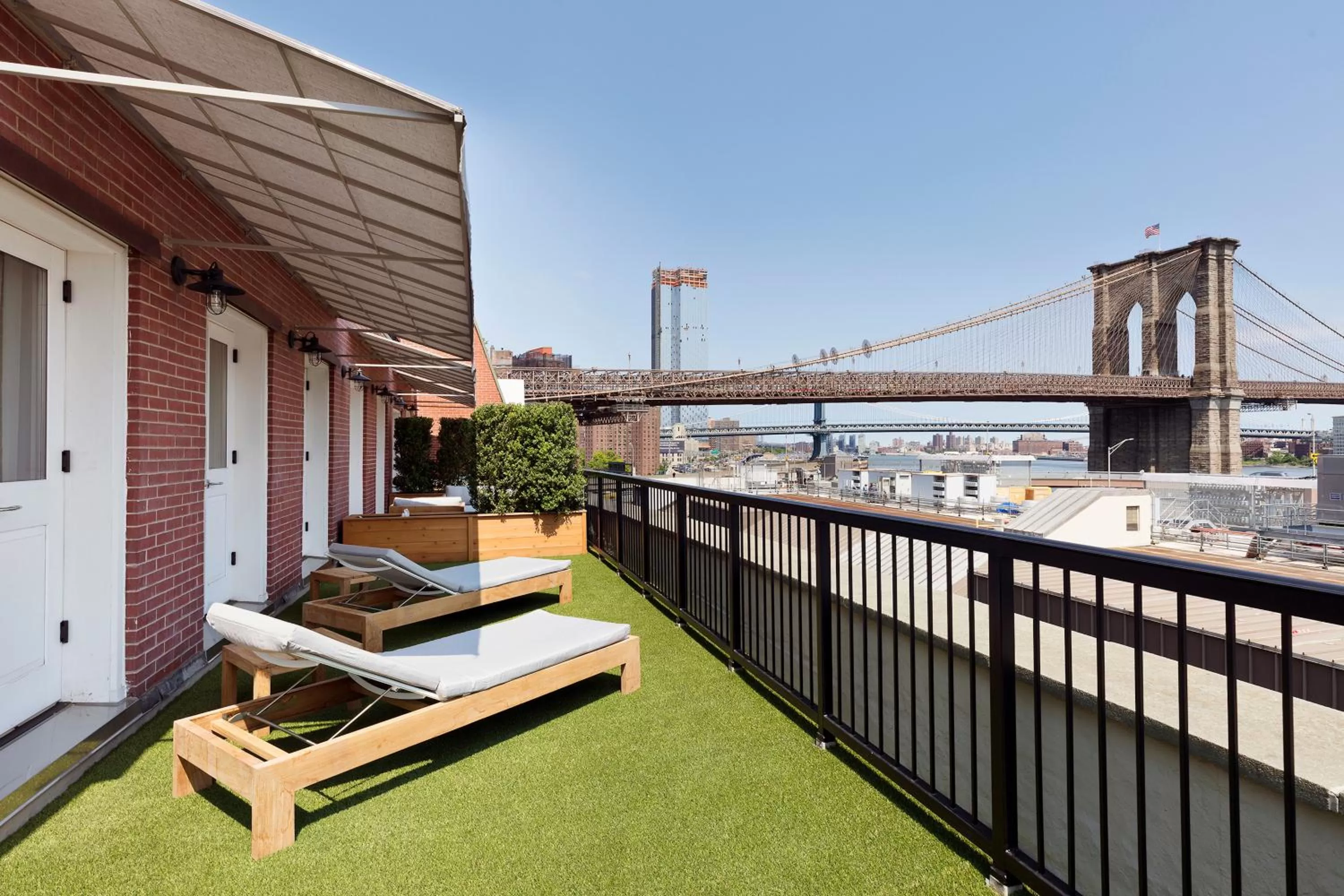 Patio in 33 Hotel, New York City, Seaport