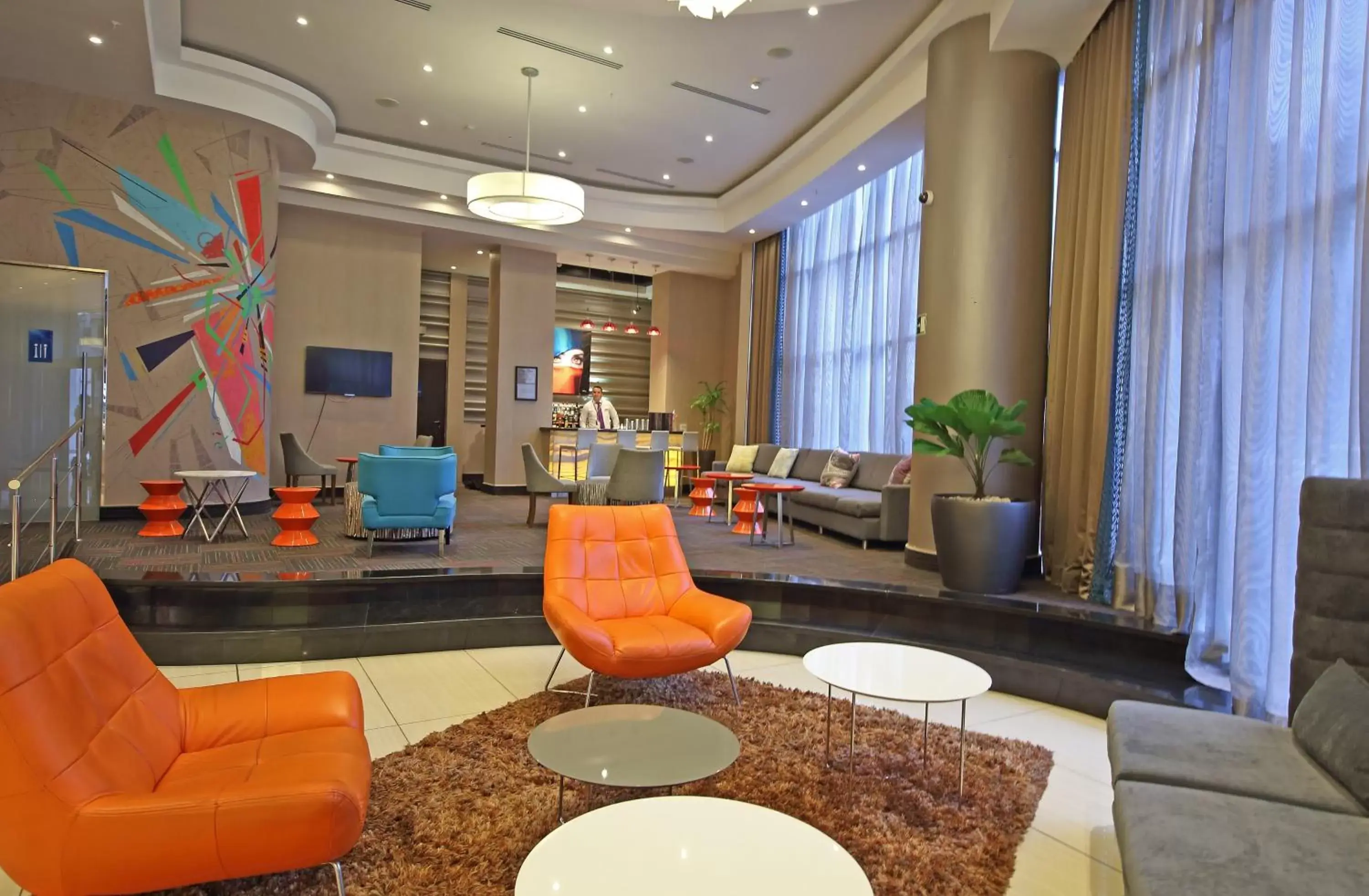 Lounge or bar, Lobby/Reception in Novotel Panama City